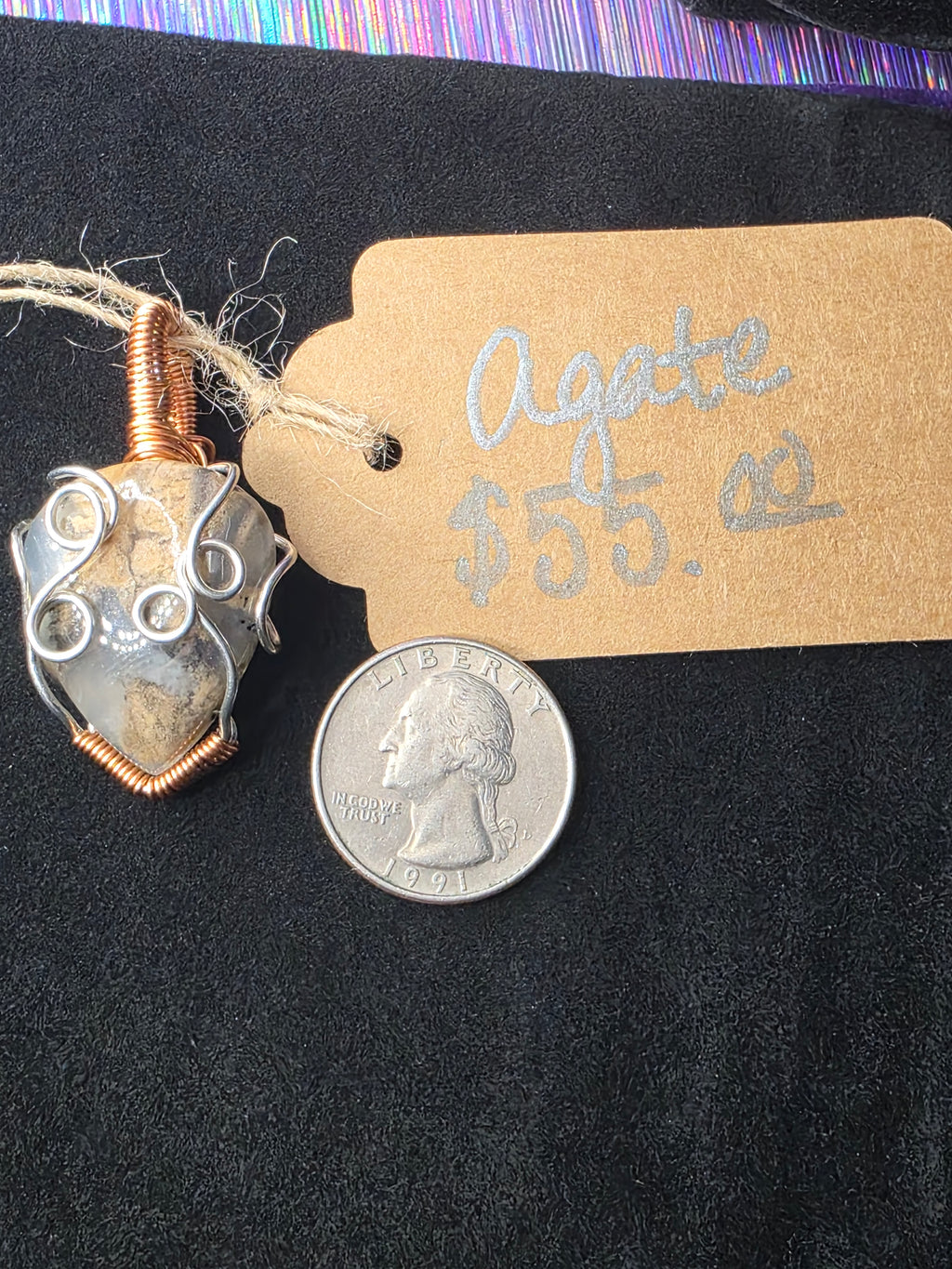 Agate Freeform Pendant