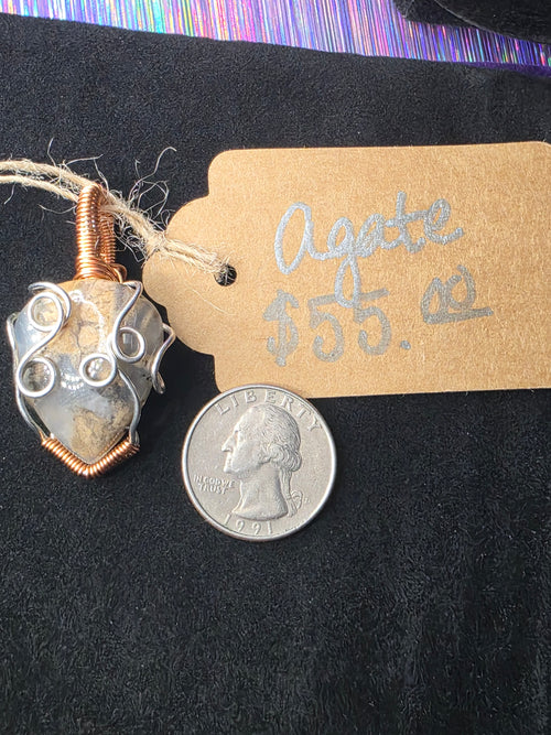 Agate Freeform Pendant