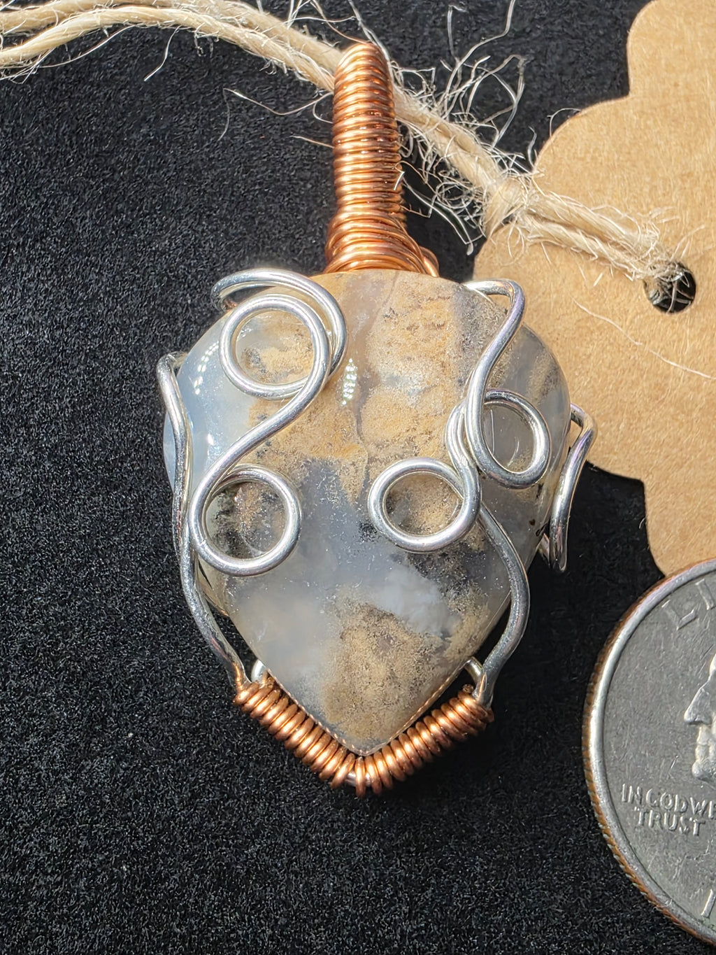 Agate Freeform Pendant