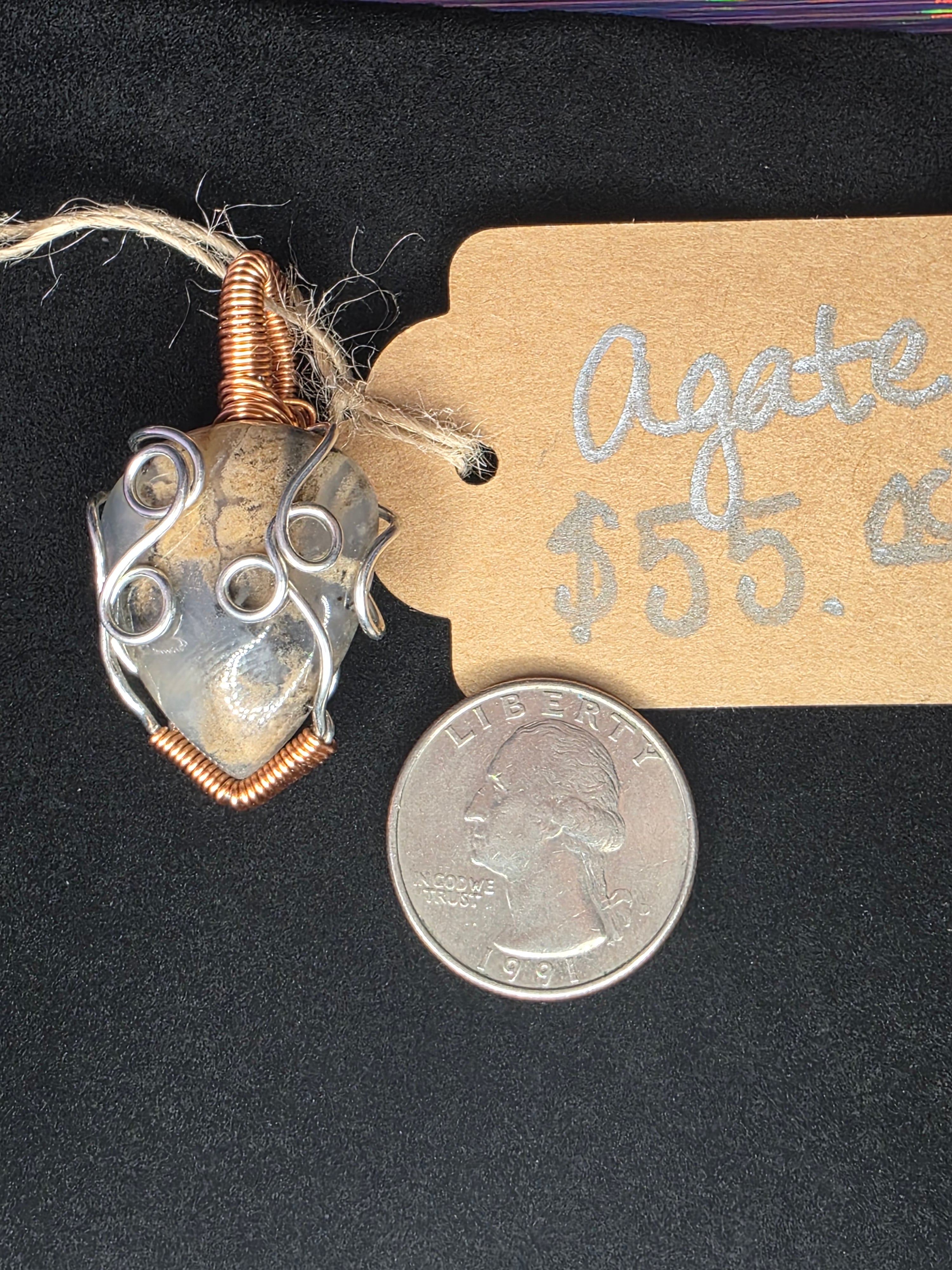 Agate Freeform Pendant