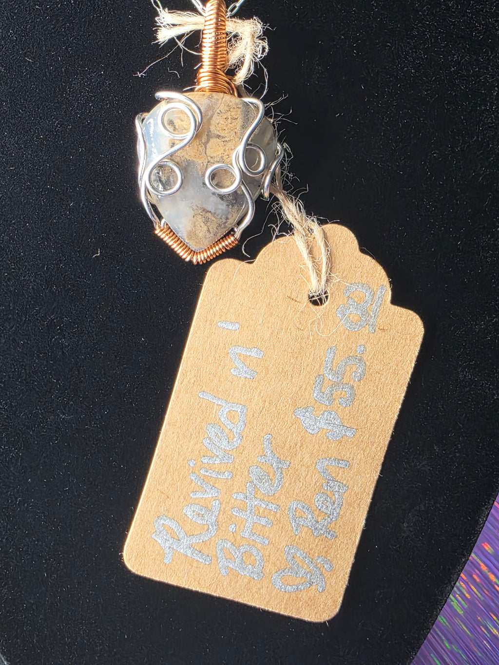 Agate Freeform Pendant