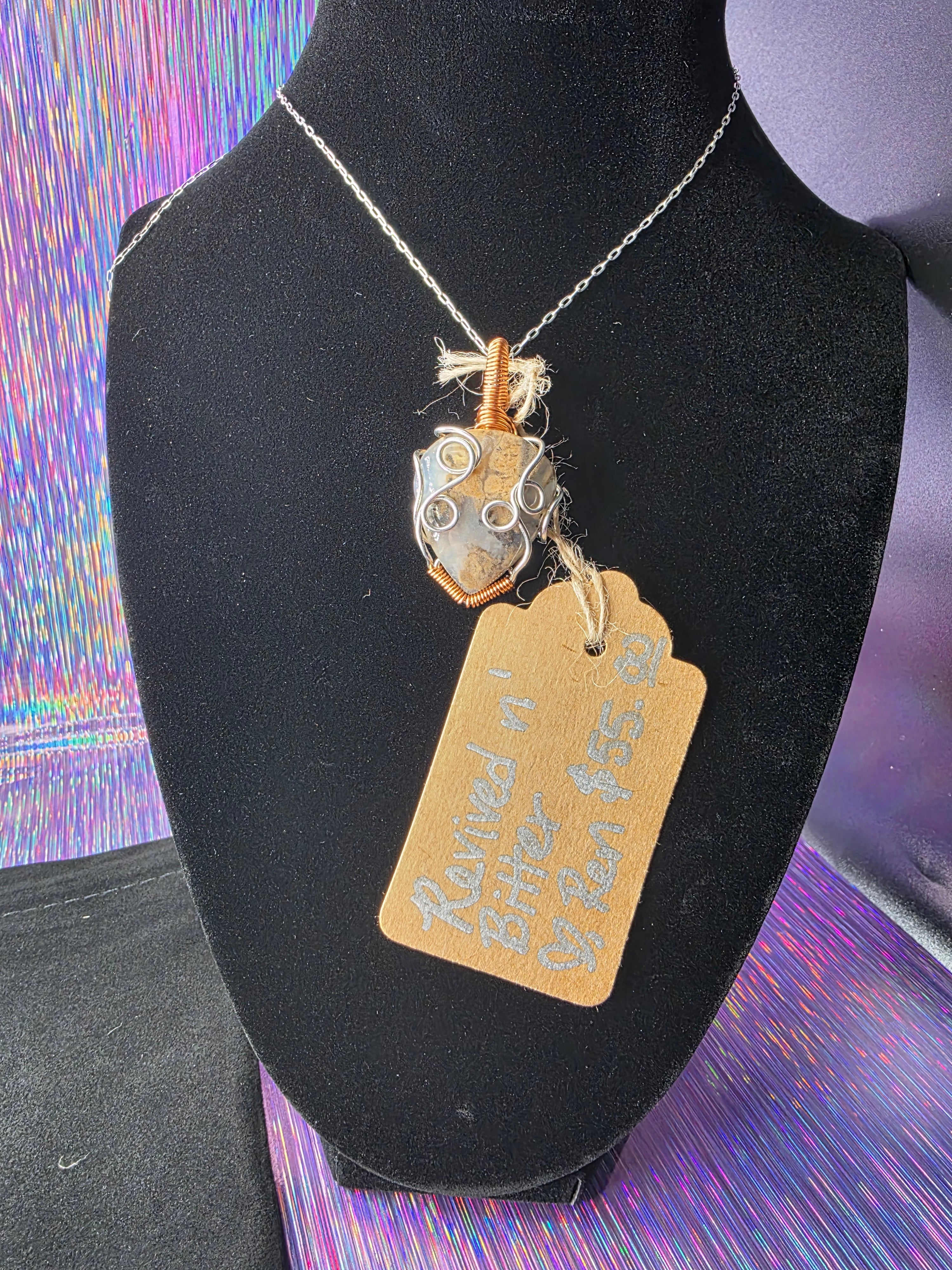 Agate Freeform Pendant