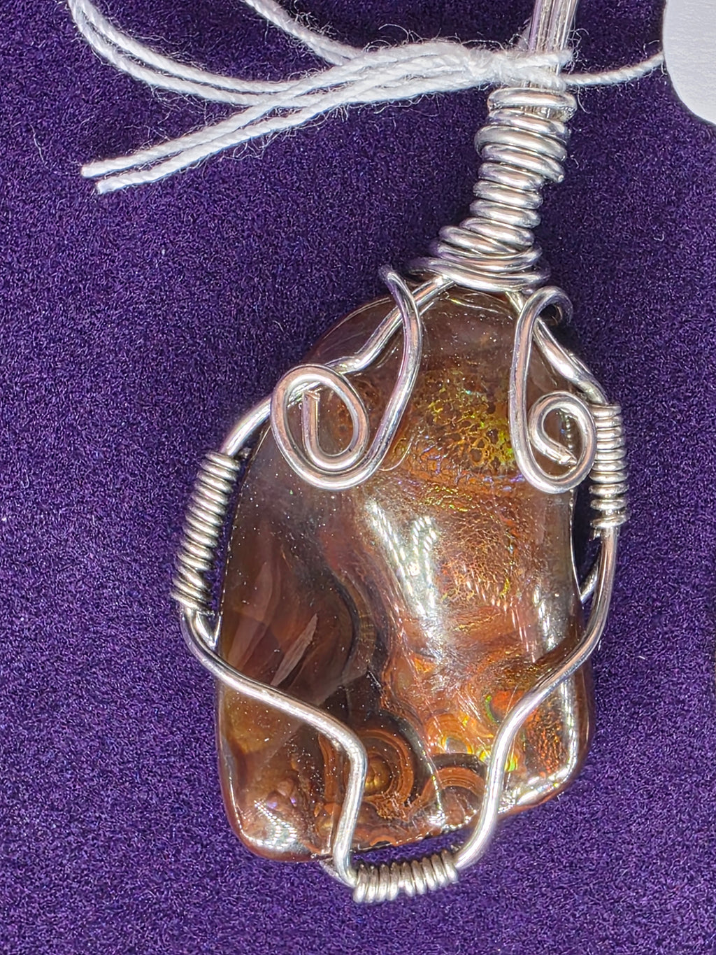Mexican Fire Agate Pendant