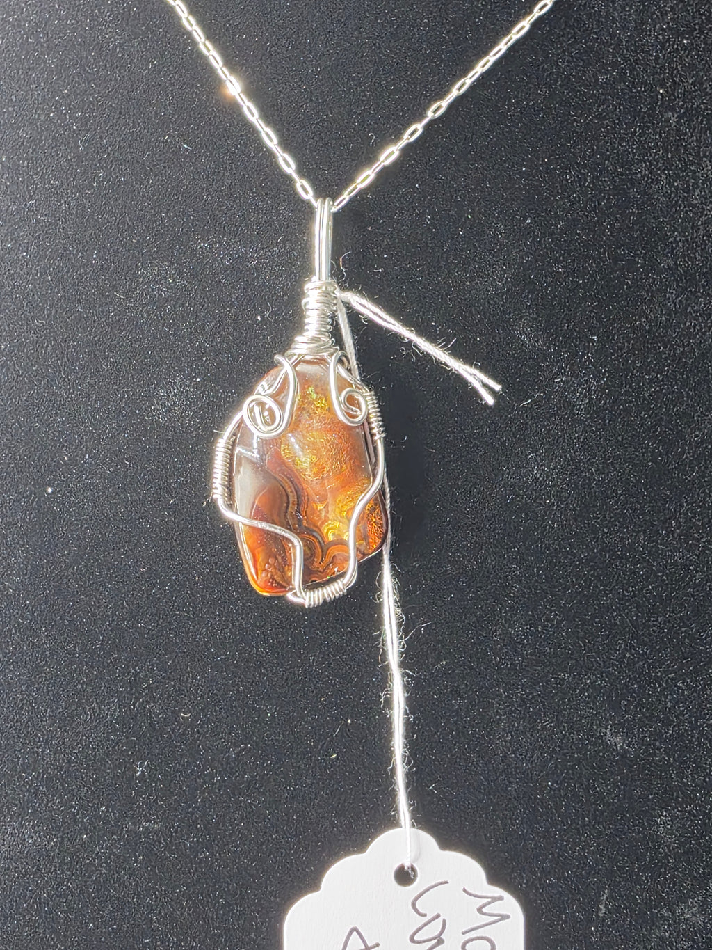 Mexican Fire Agate Pendant