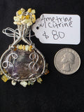 Ametrine & Citrine Pendant