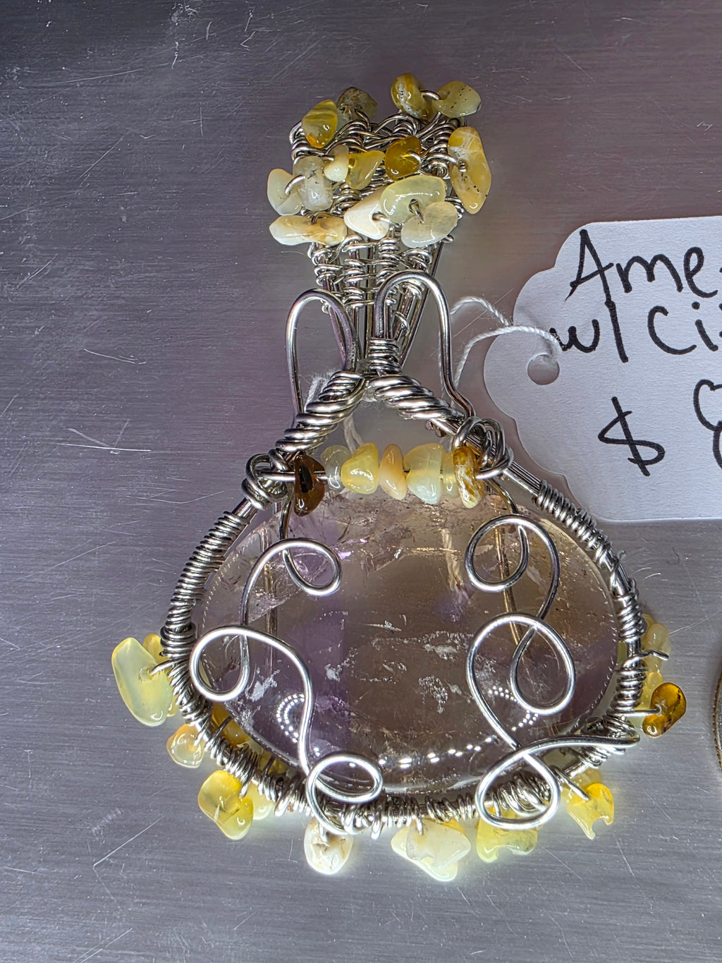 Ametrine & Citrine Pendant