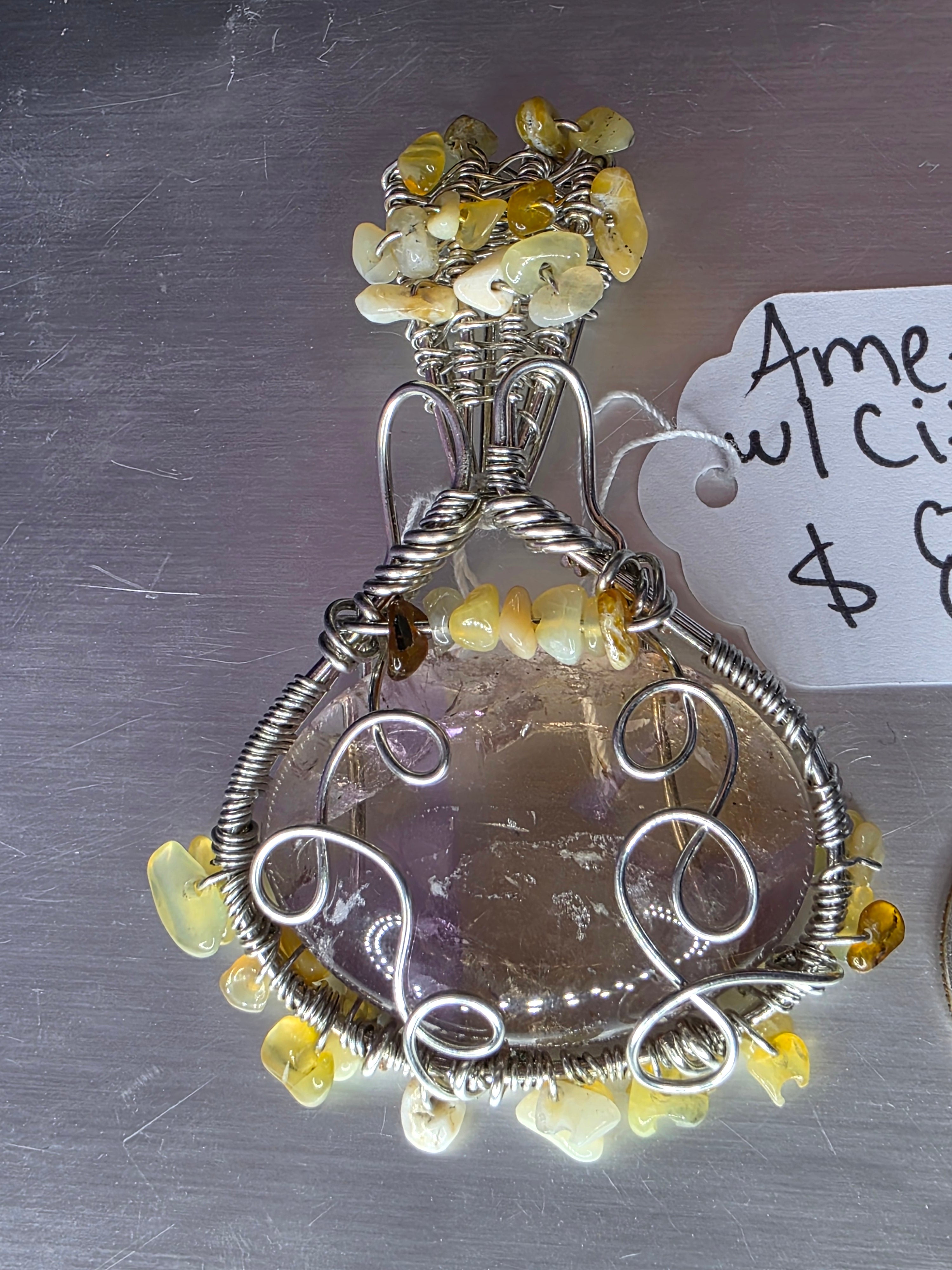 Ametrine & Citrine Pendant