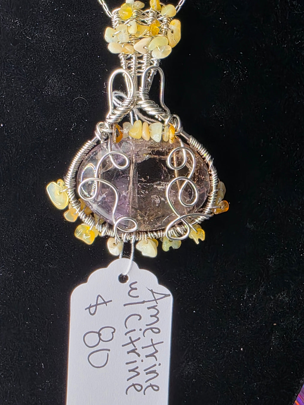 Ametrine & Citrine Pendant