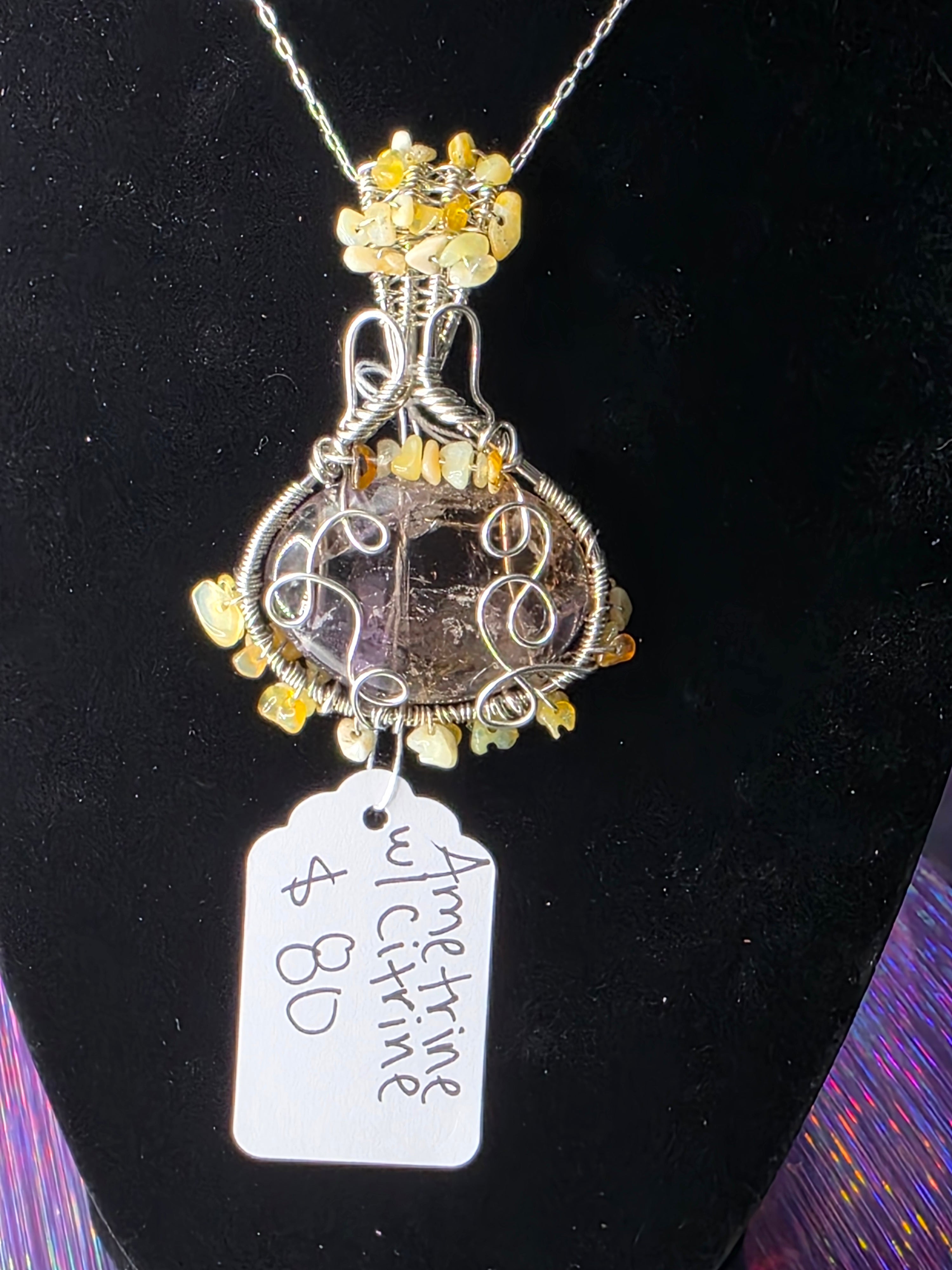 Ametrine & Citrine Pendant