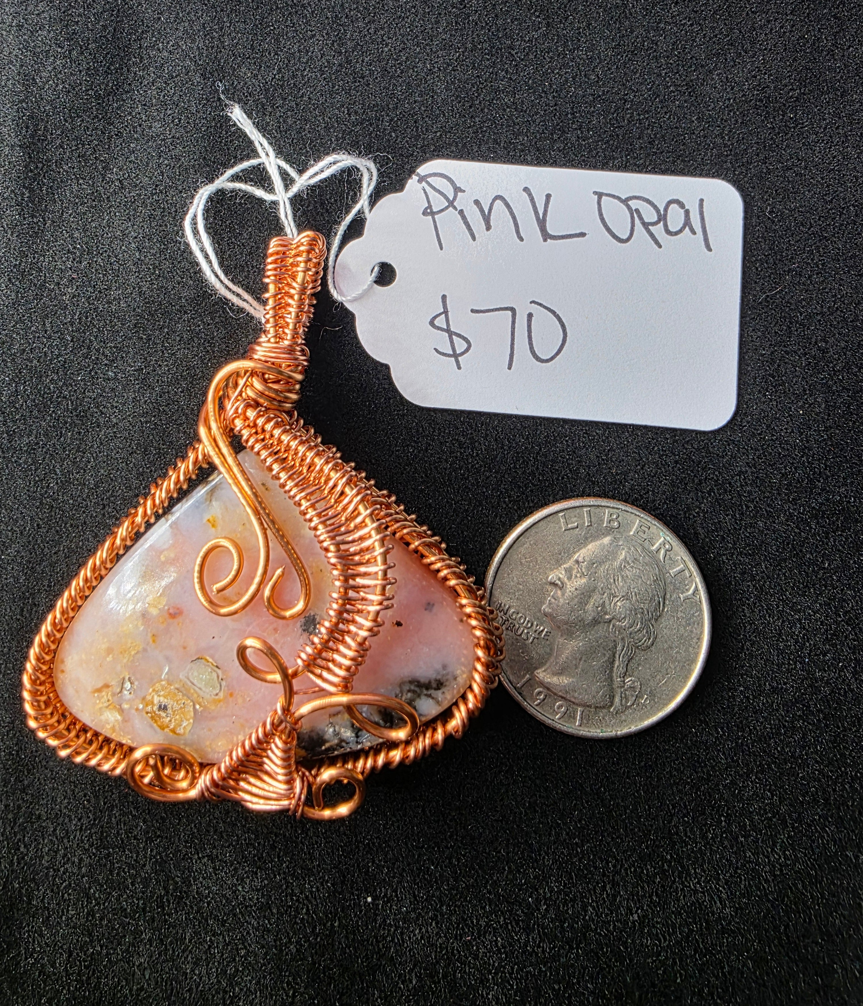 Pink Opal Pendant