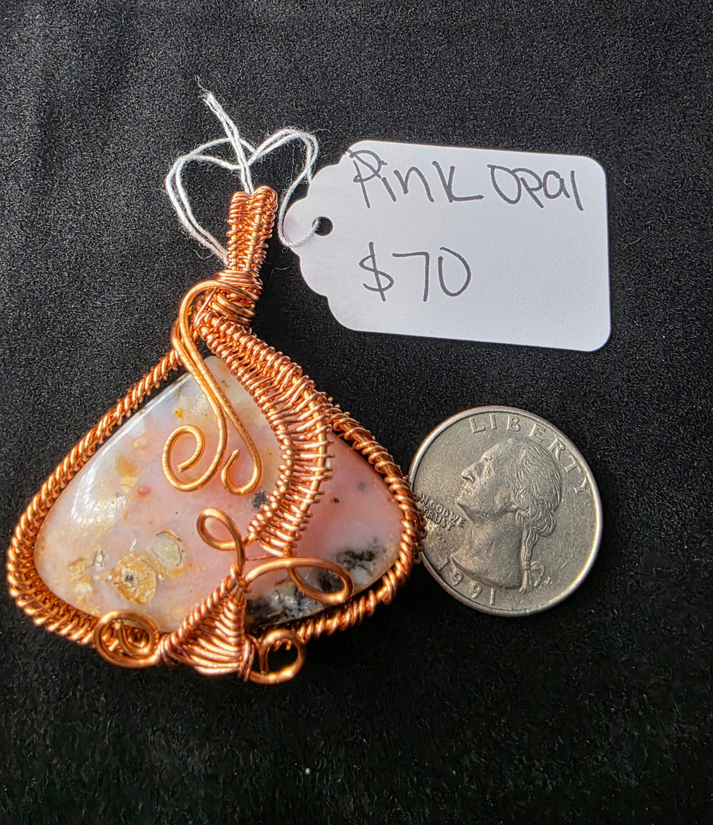 Pink Opal Pendant