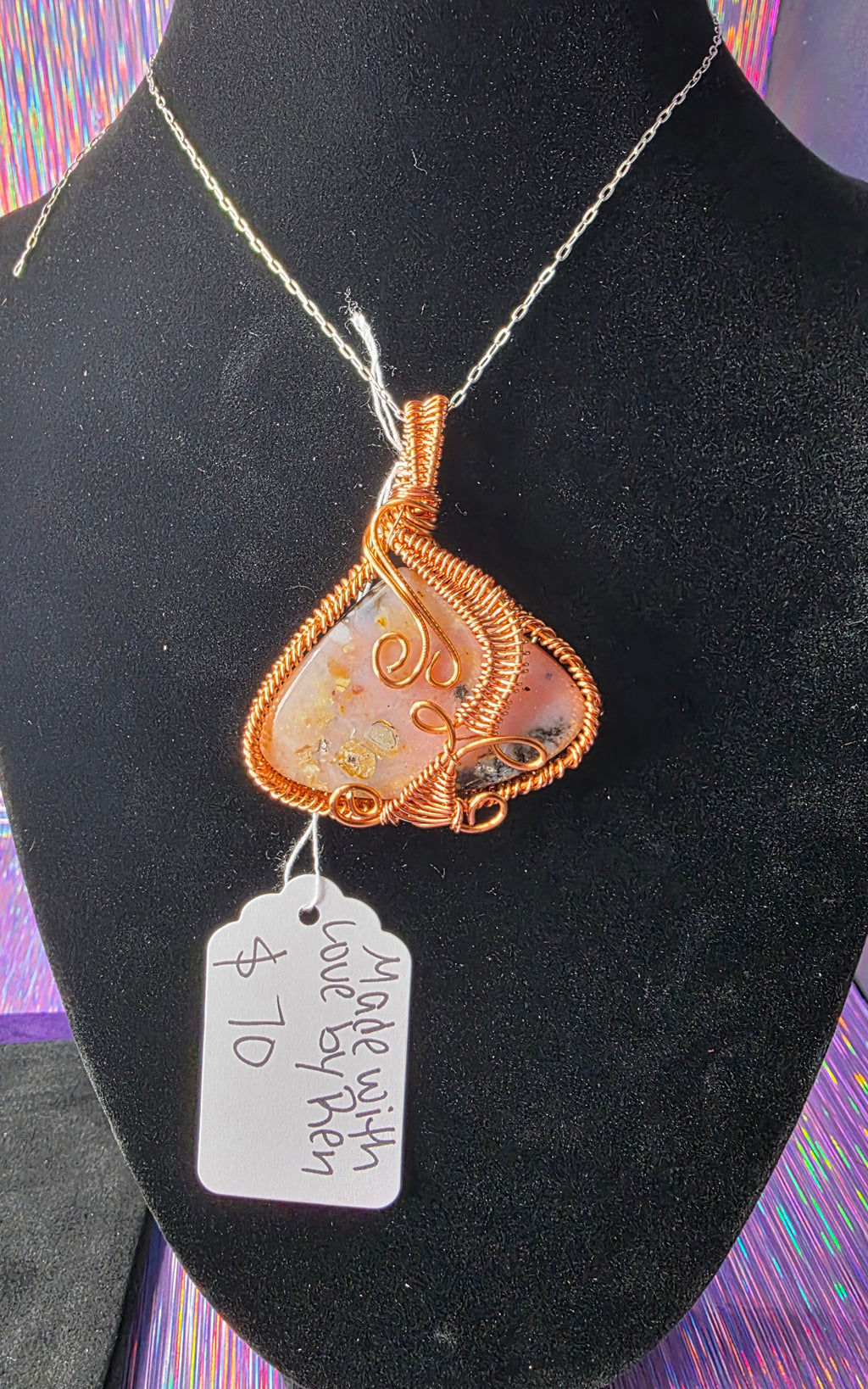 Pink Opal Pendant