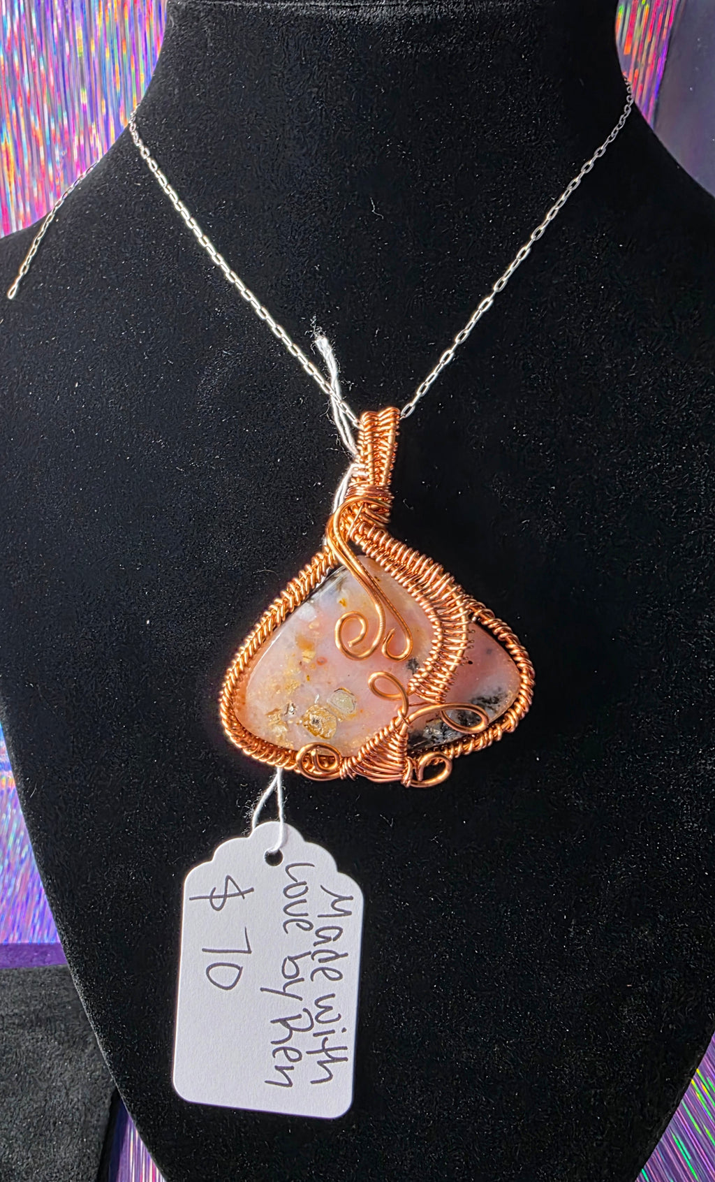 Pink Opal Pendant