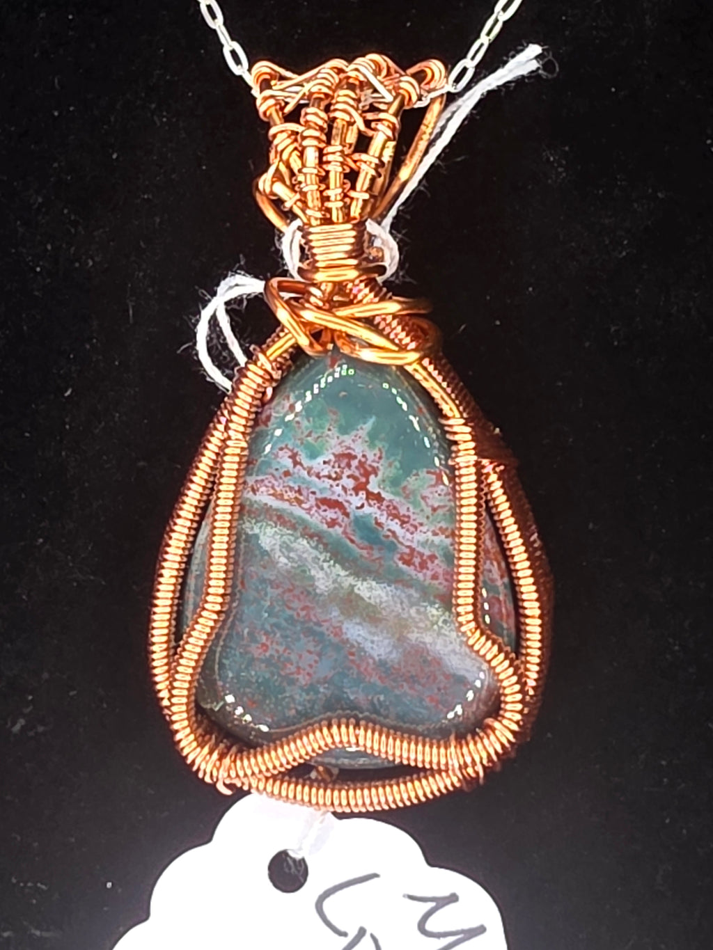 Ocean Jasper Teardrop Pendant