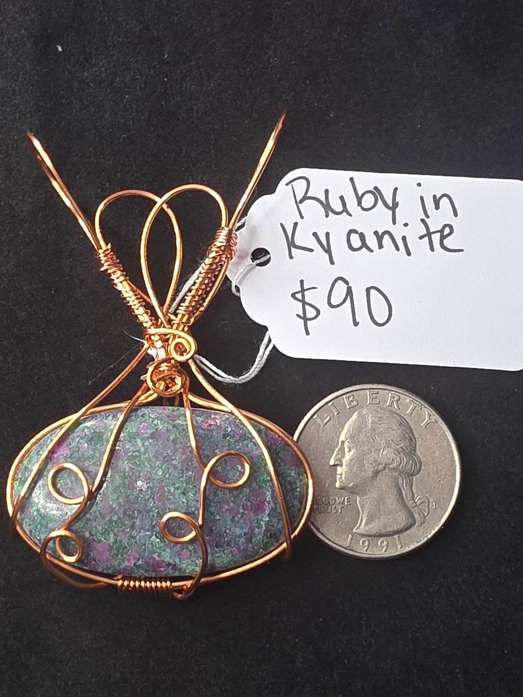 Ruby in Kyanite Pendant