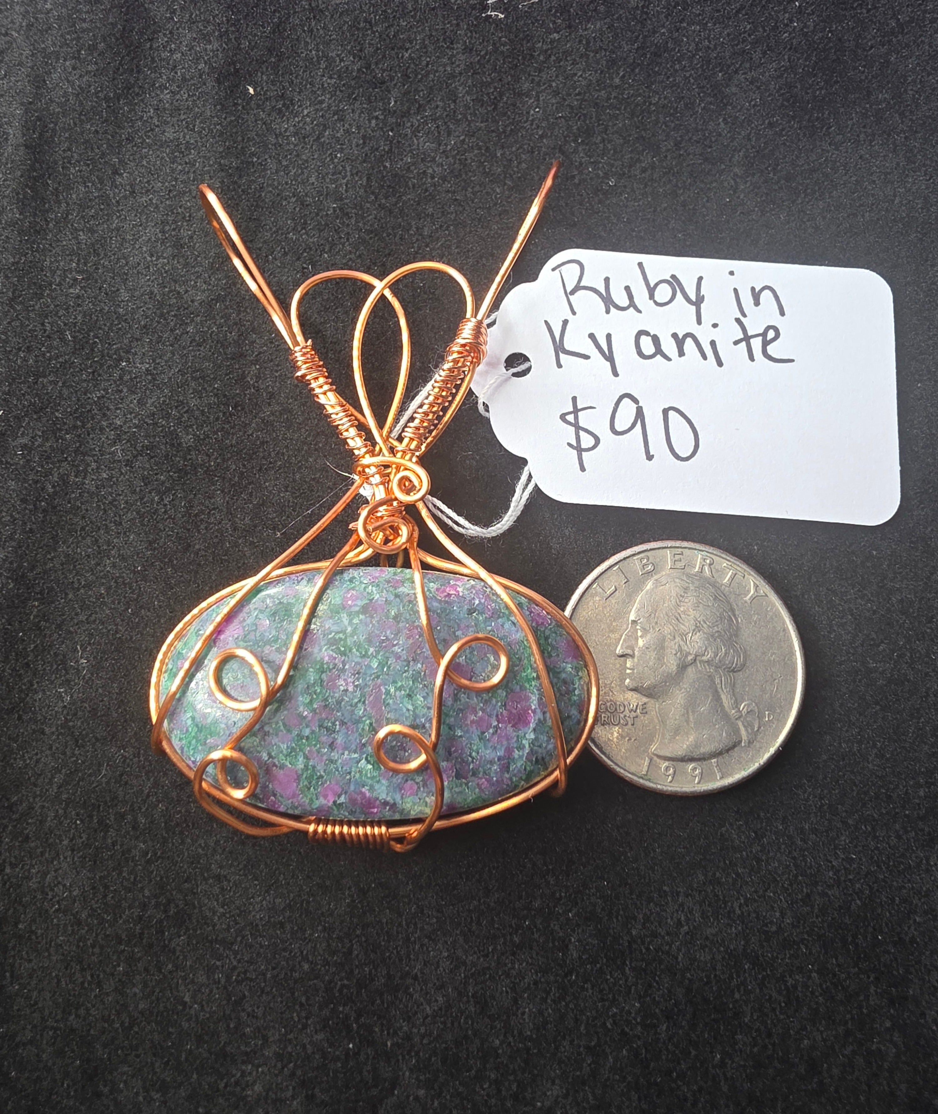 Ruby in Kyanite Pendant