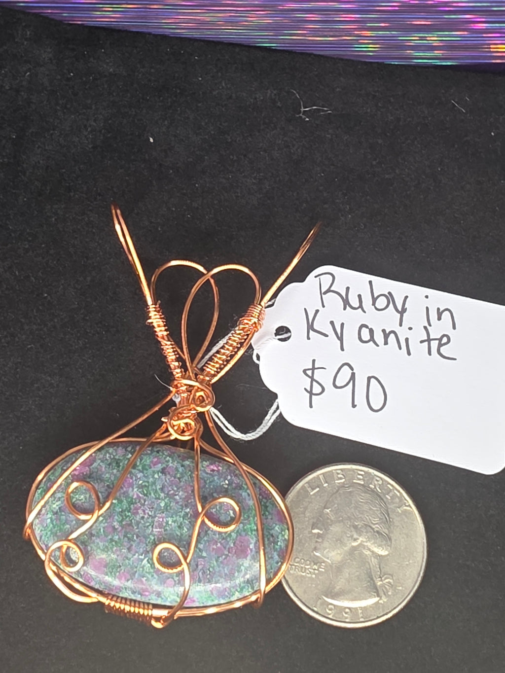Ruby in Kyanite Pendant