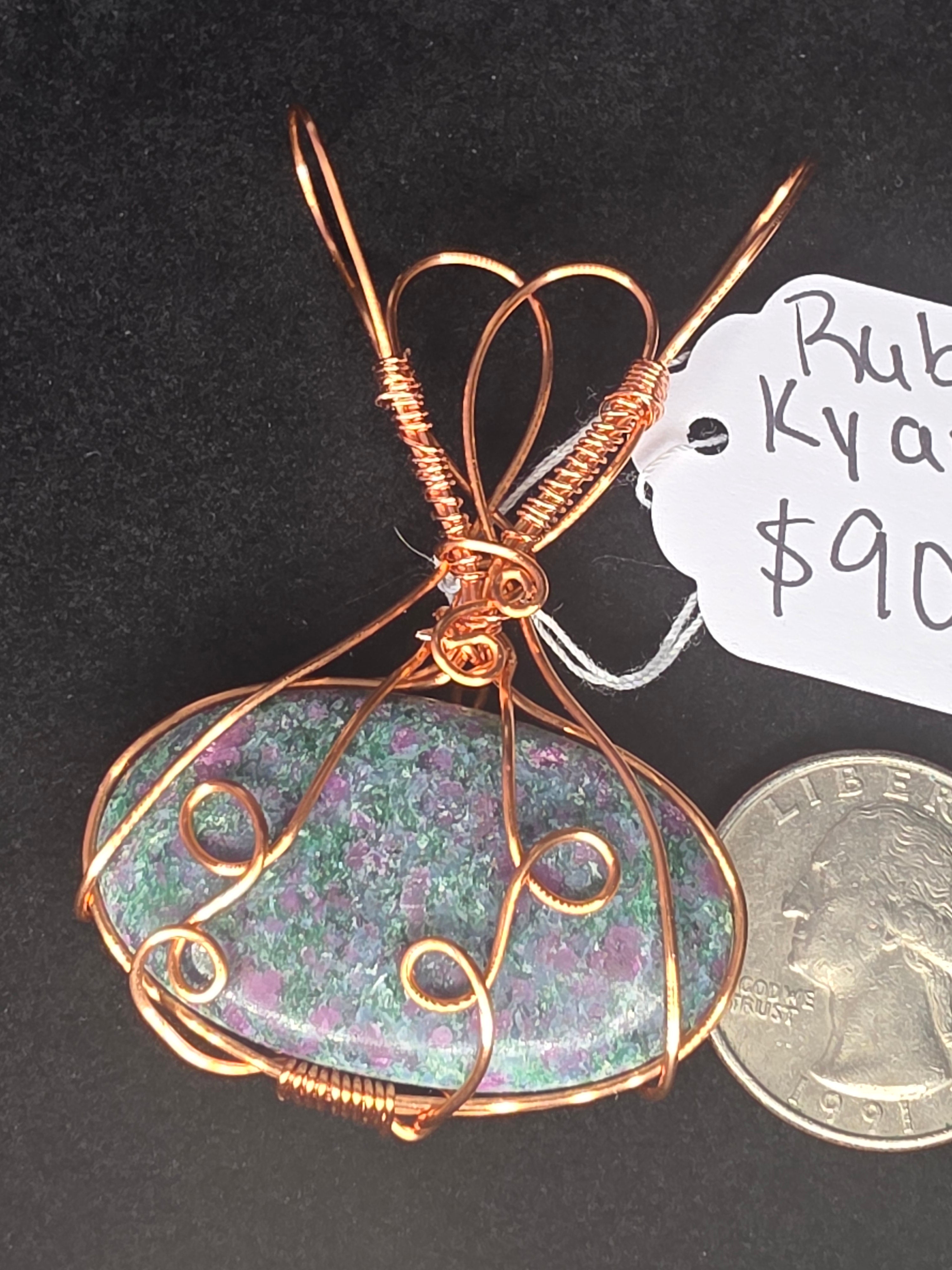Ruby in Kyanite Pendant