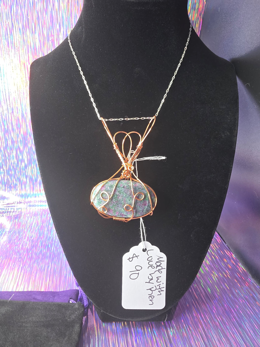 Ruby in Kyanite Pendant