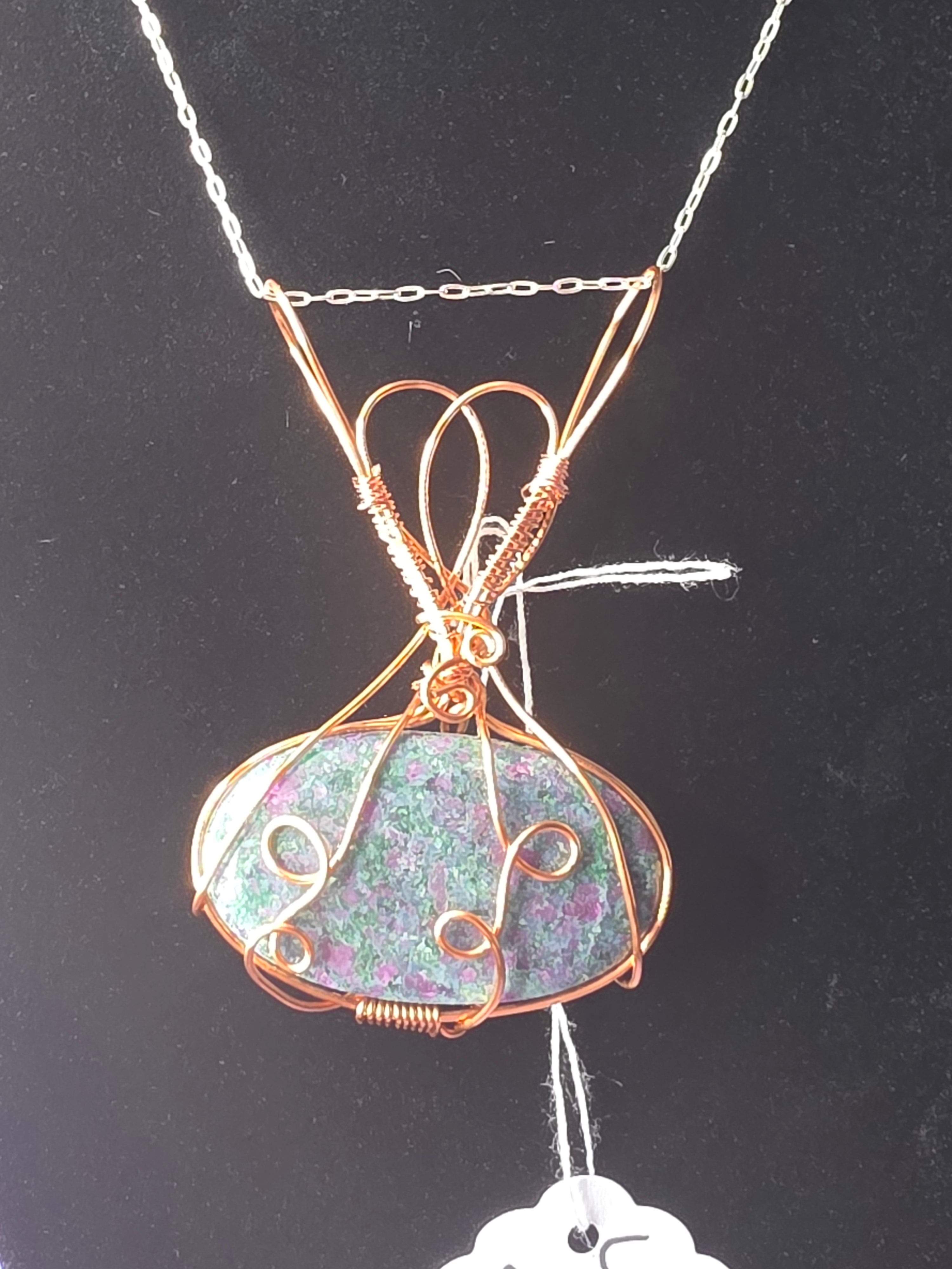 Ruby in Kyanite Pendant