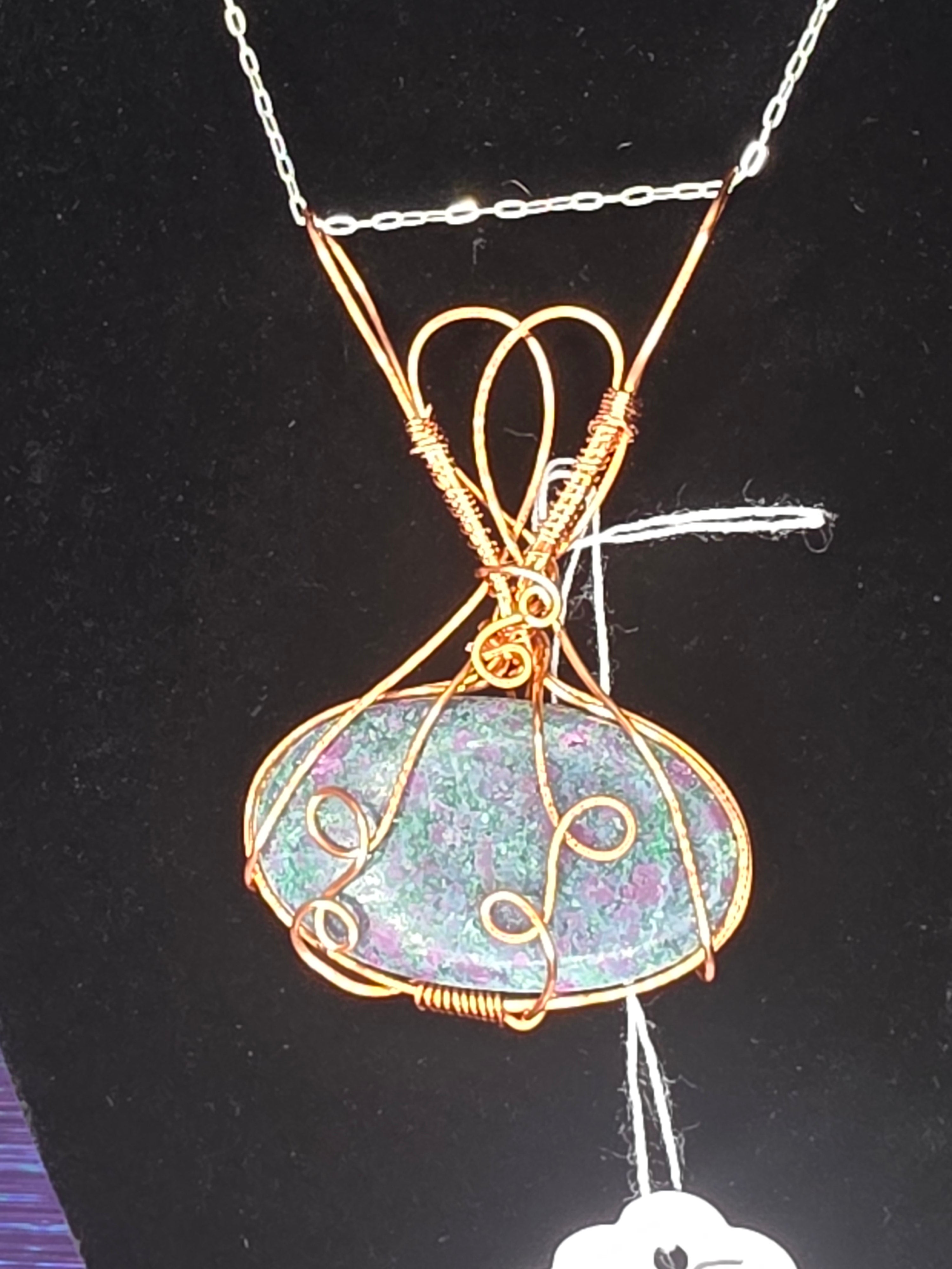 Ruby in Kyanite Pendant