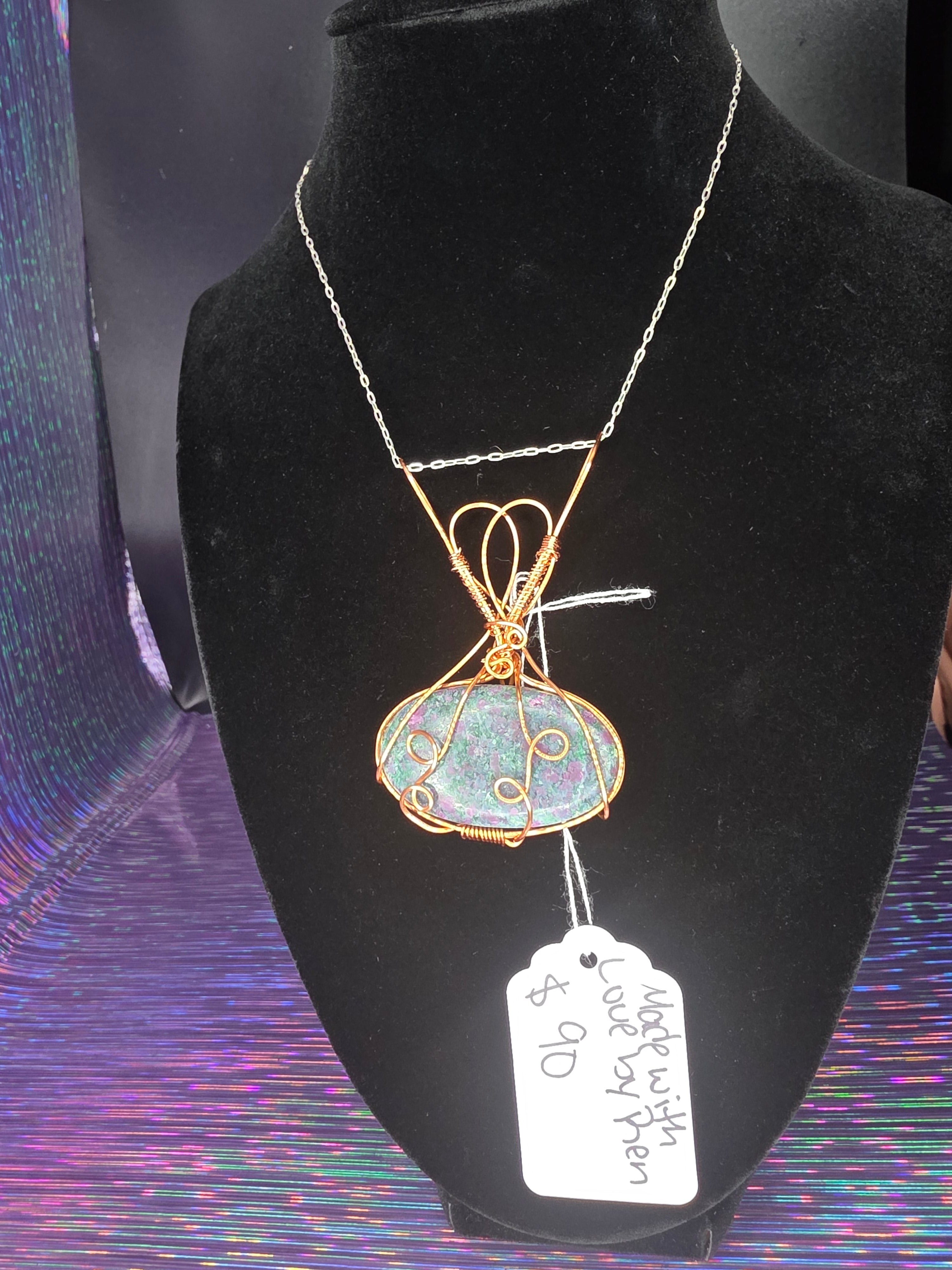 Ruby in Kyanite Pendant