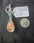 Peanut Jasper Pendant with Chrysocolla/Shattuckite Accent