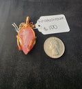 Juicy Rhodochrosite Teardrop Pendant