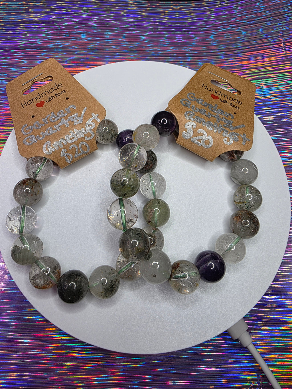 Amethyst Garden Quartz Bracelet