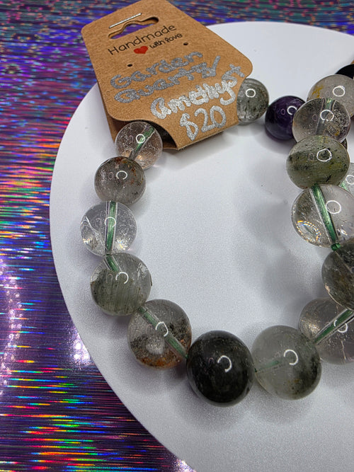 Amethyst Garden Quartz Bracelet