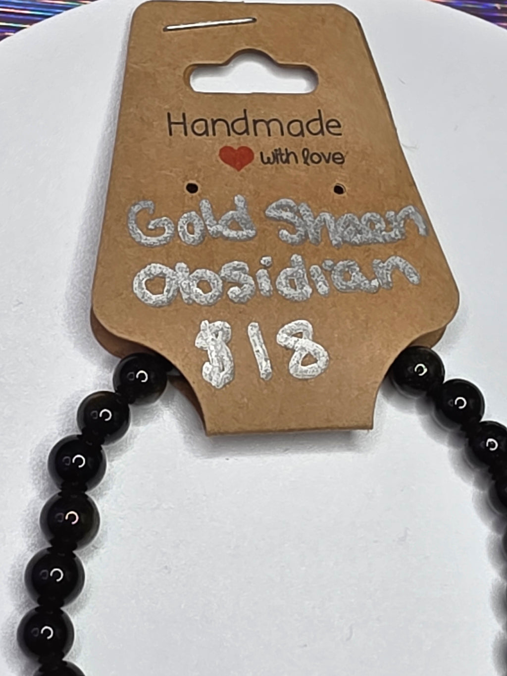 Gold Sheen Obsidian Bracelet