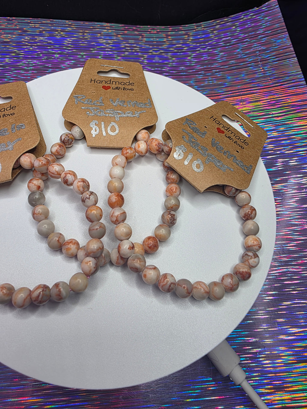 Red Vein Jasper Bracelet