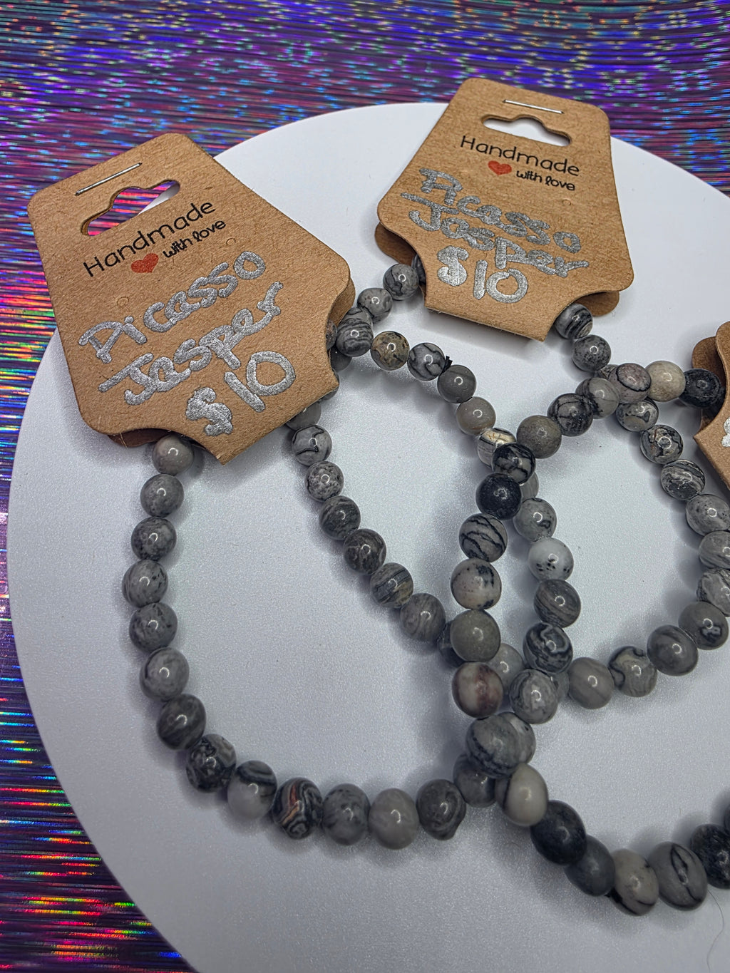 Picasso (Grey) Jasper Bracelet