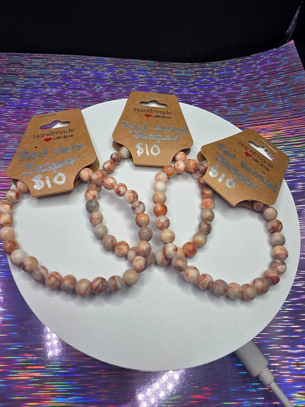 Red Vein Jasper Bracelet