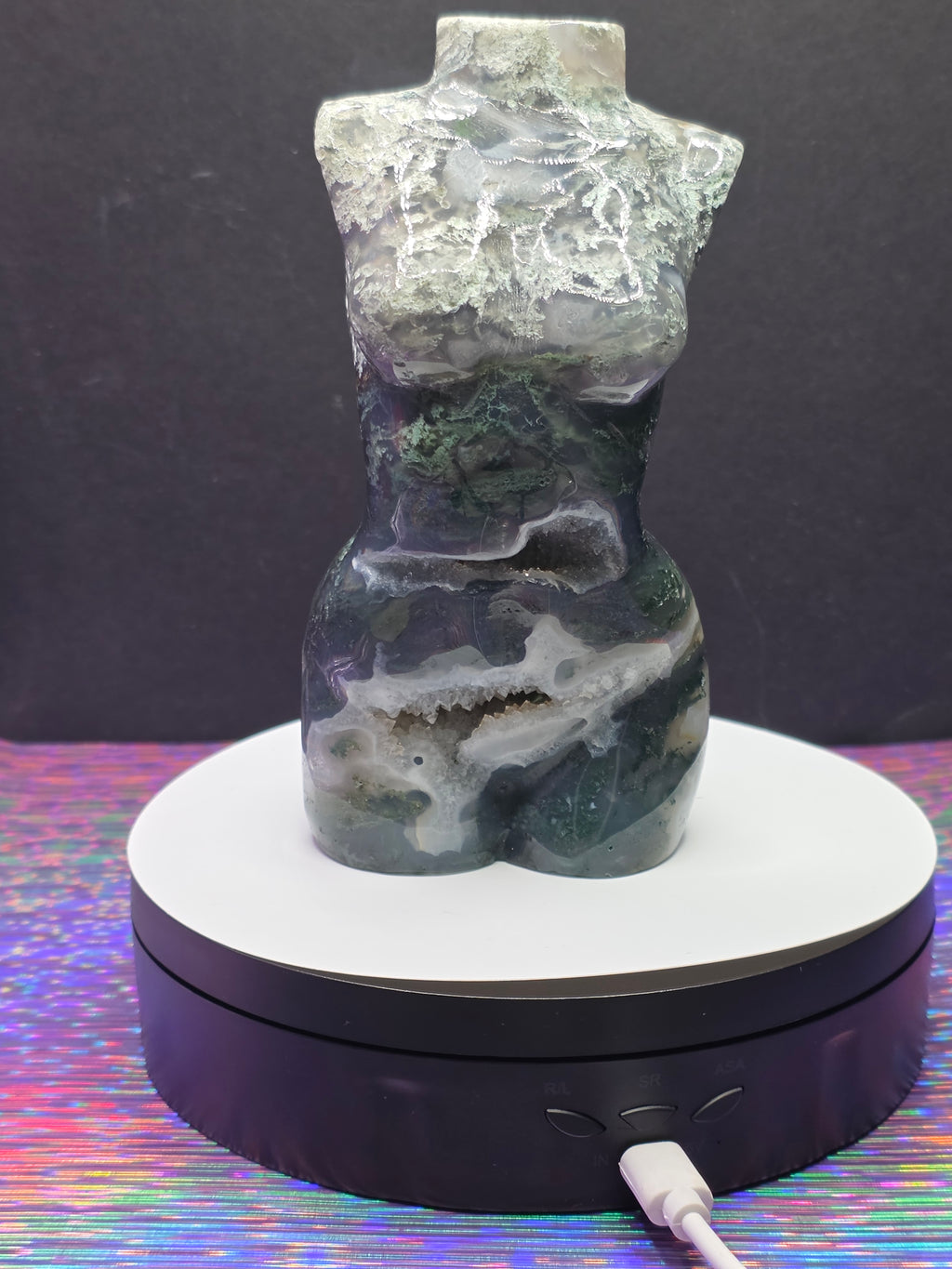 Moss Agate Goddess Body