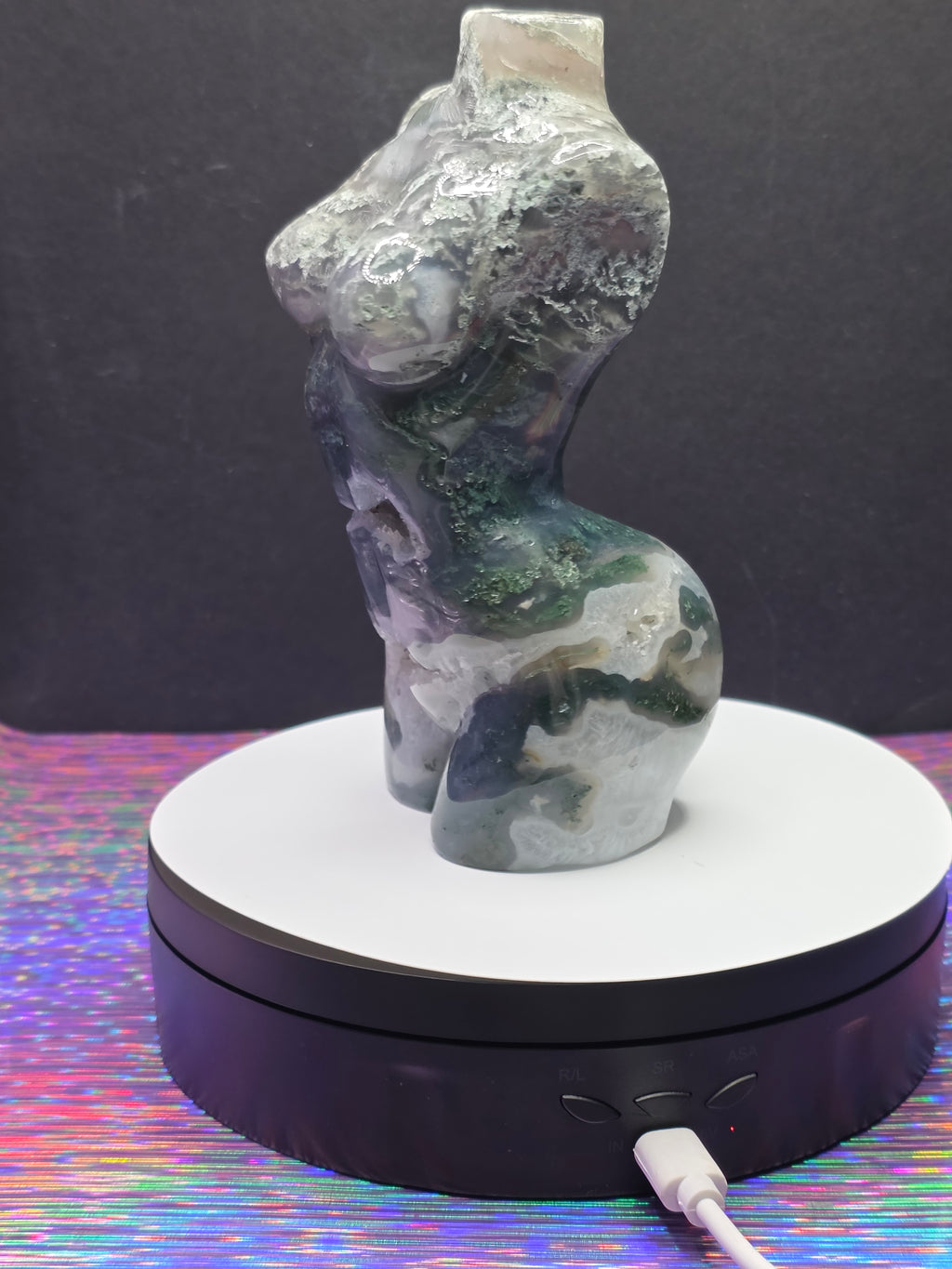 Moss Agate Goddess Body