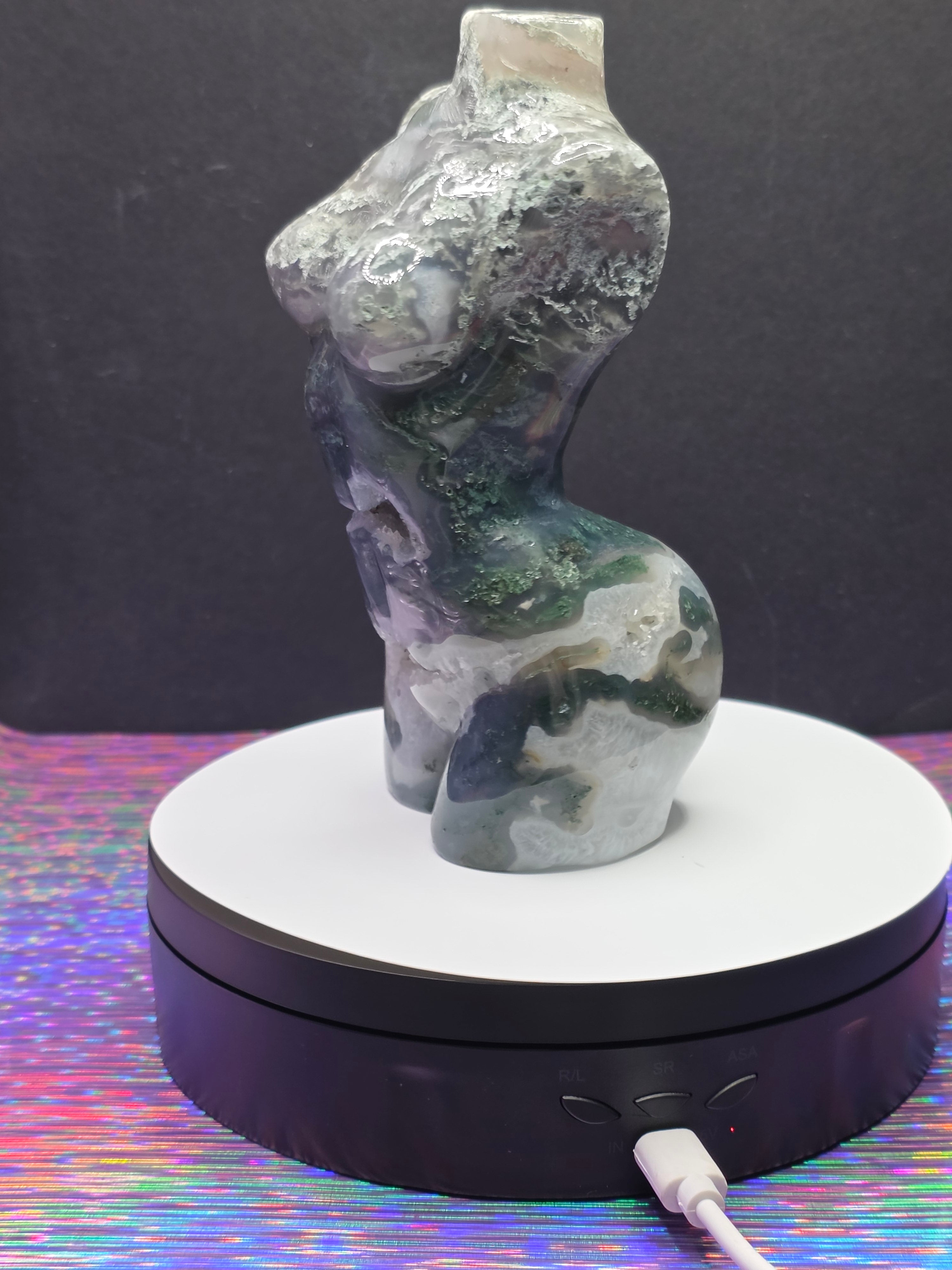 Moss Agate Goddess Body