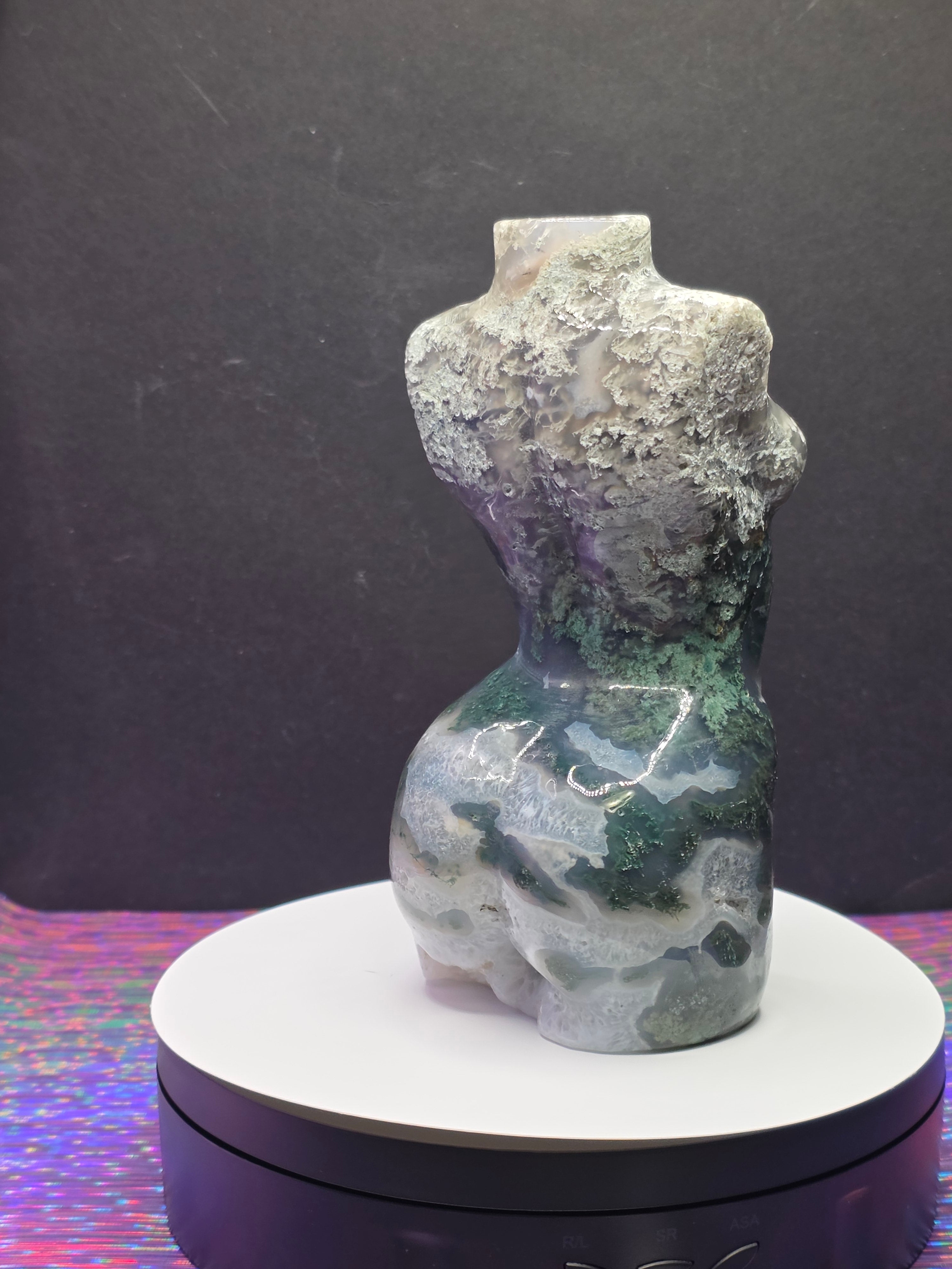 Moss Agate Goddess Body