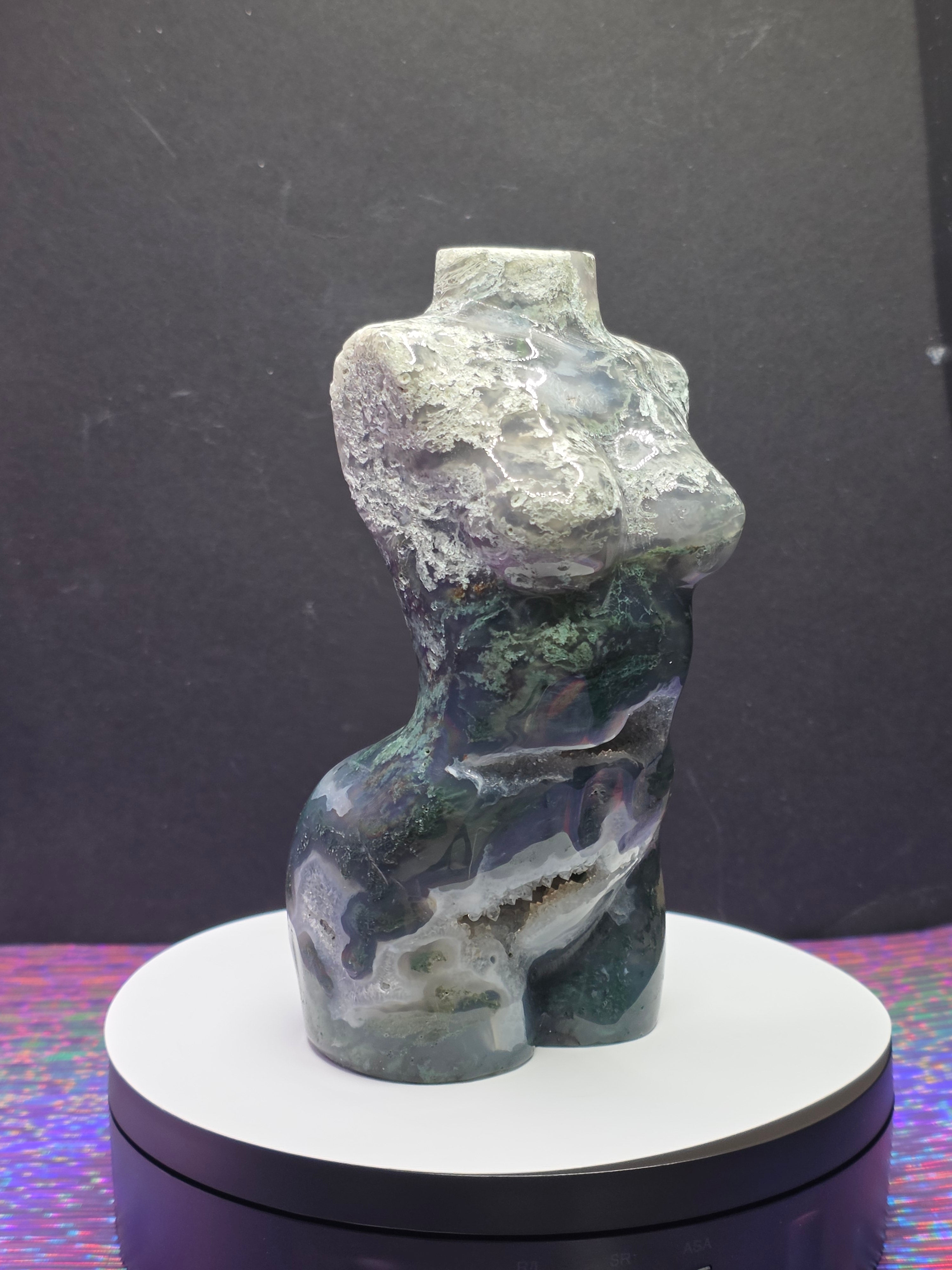 Moss Agate Goddess Body