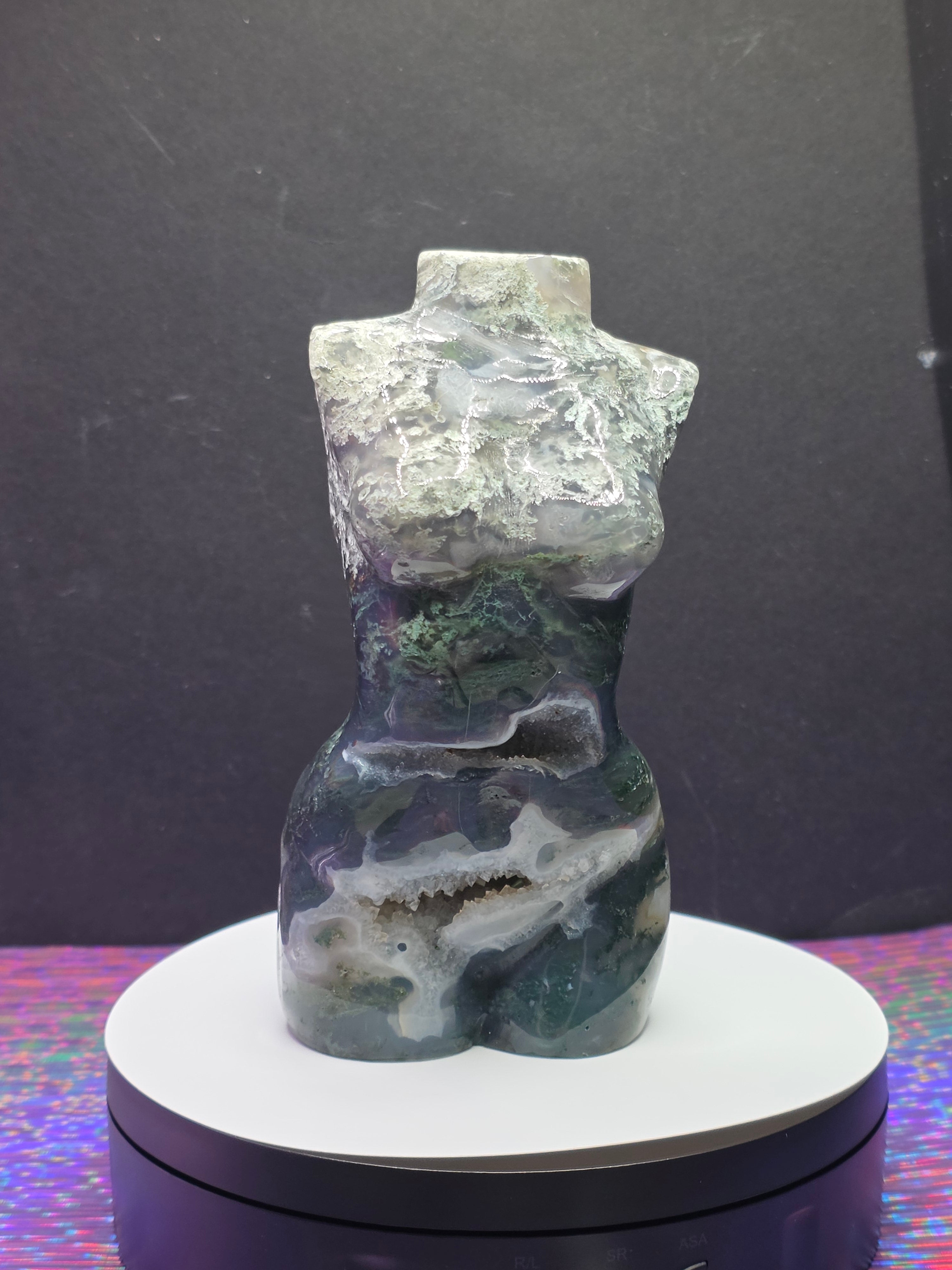 Moss Agate Goddess Body