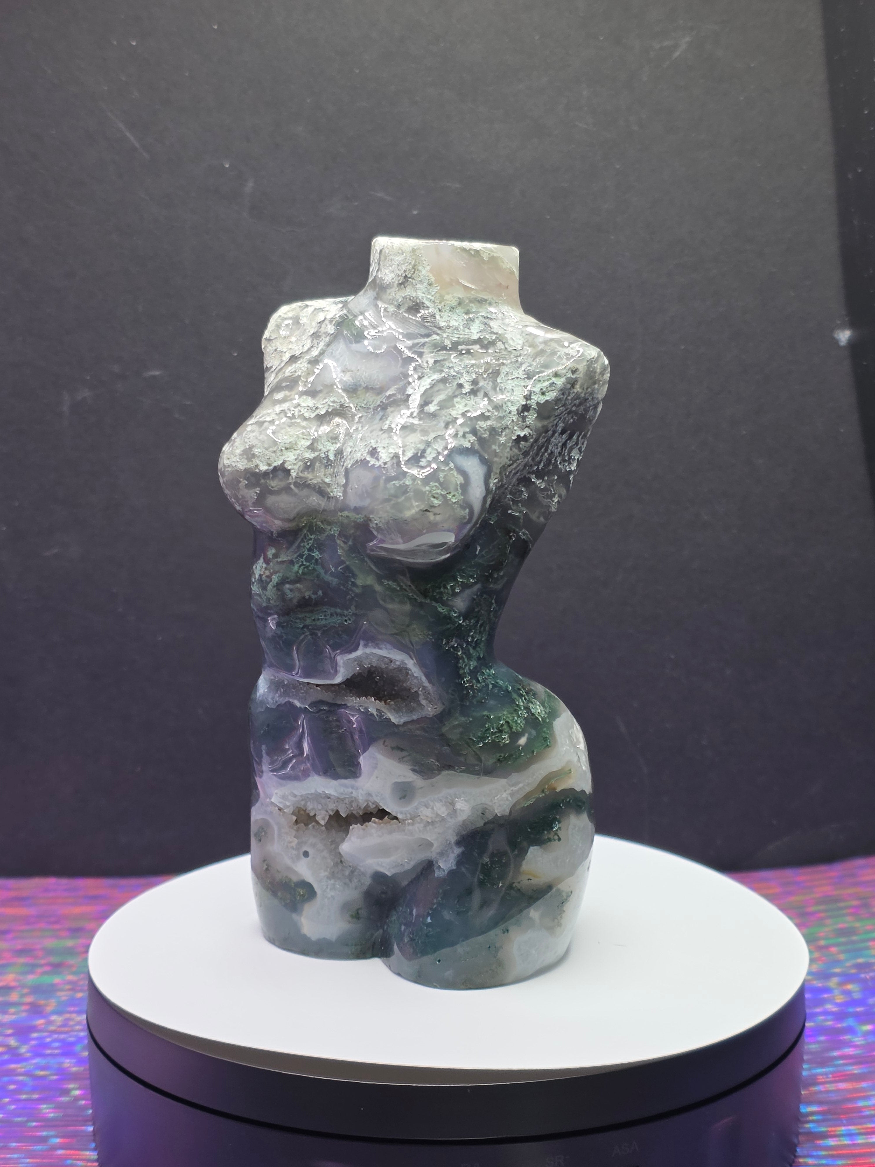 Moss Agate Goddess Body