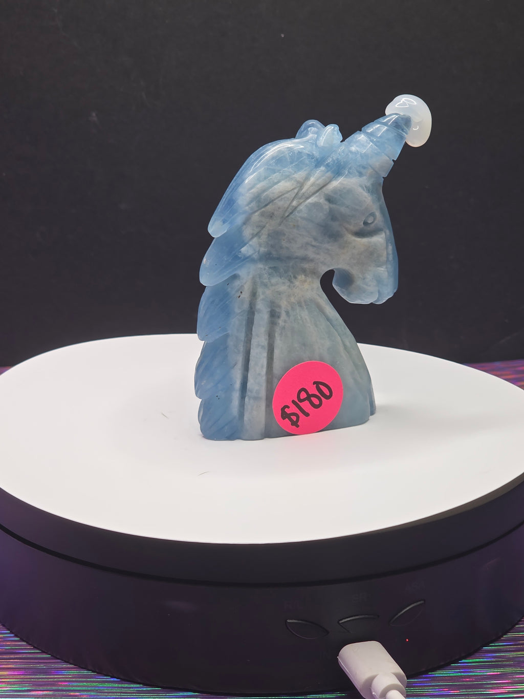 Dark Blue Aquamarine Unicorn