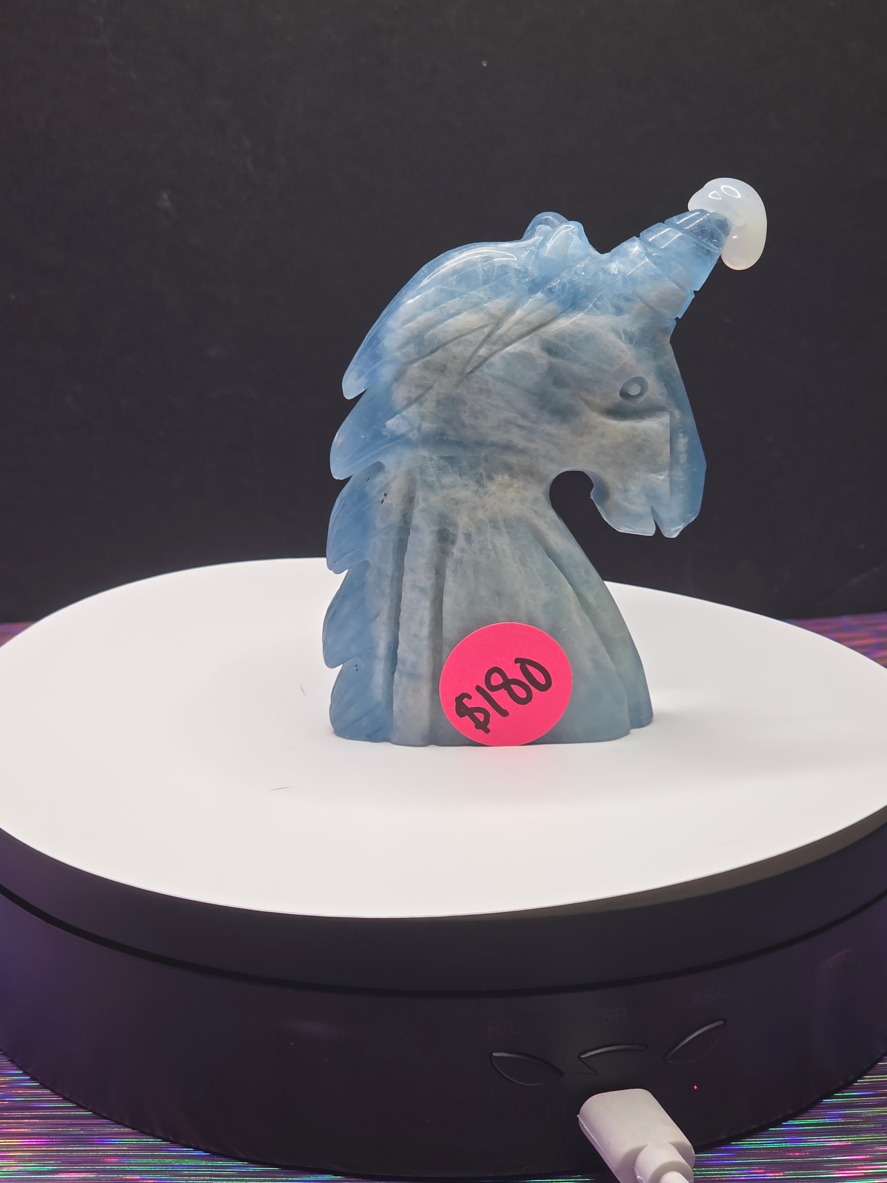 Dark Blue Aquamarine Unicorn