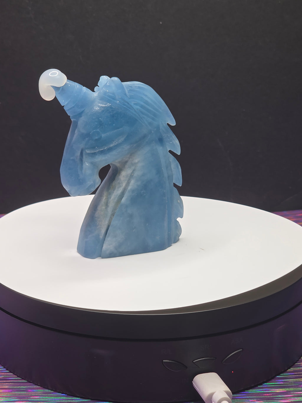 Dark Blue Aquamarine Unicorn