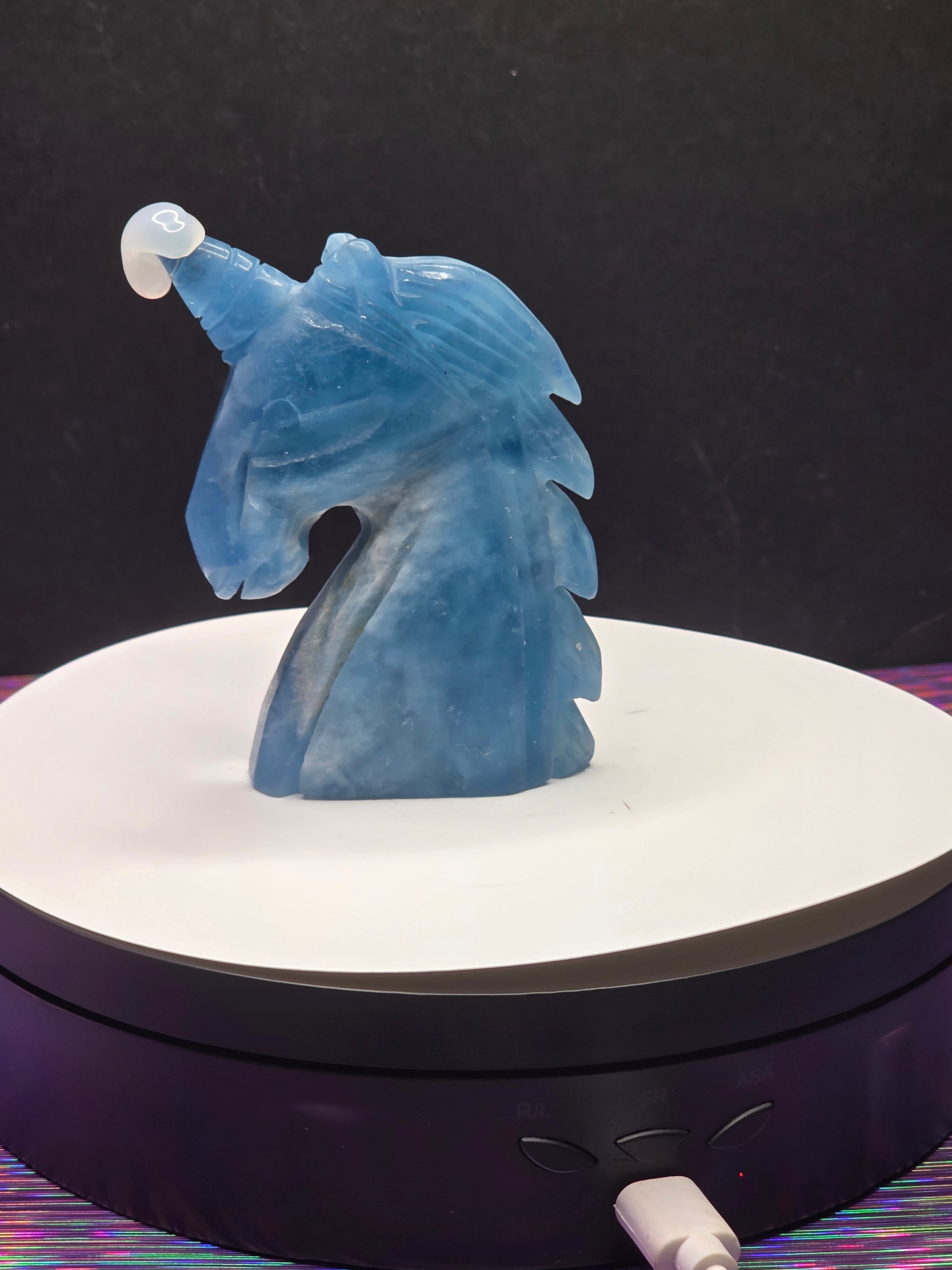 Dark Blue Aquamarine Unicorn