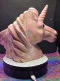 Massive Peruvian Rhodonite Unicorn