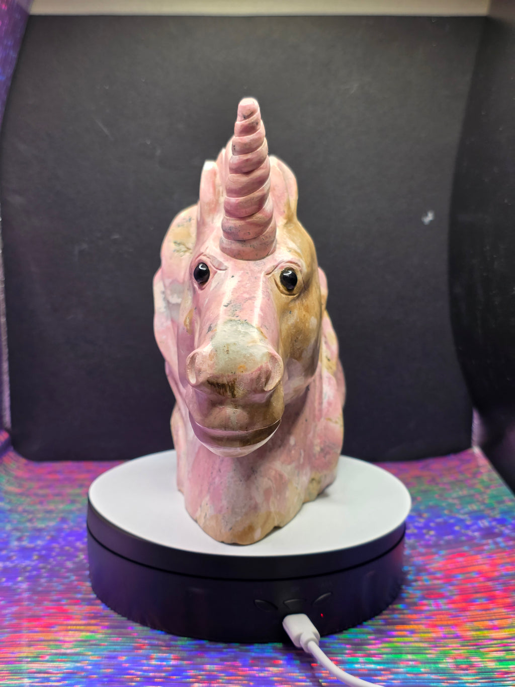 Massive Peruvian Rhodonite Unicorn
