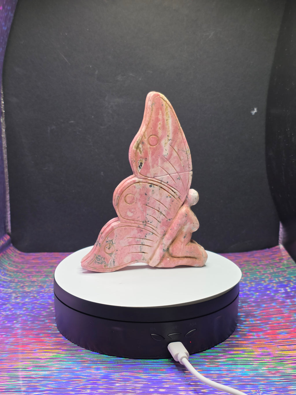Large Peruvian Rhodonite Fairy
