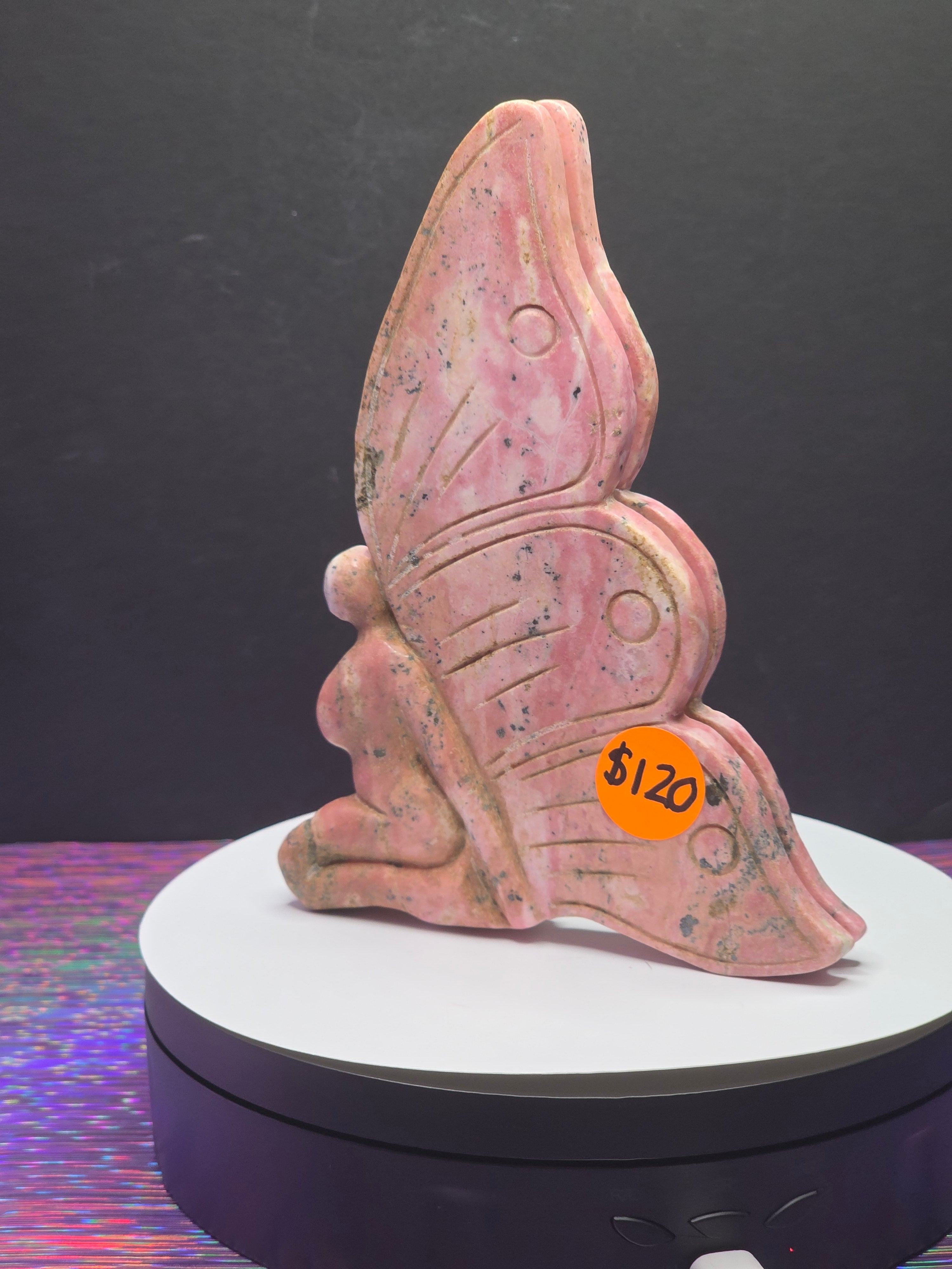 Large Peruvian Rhodonite Fairy