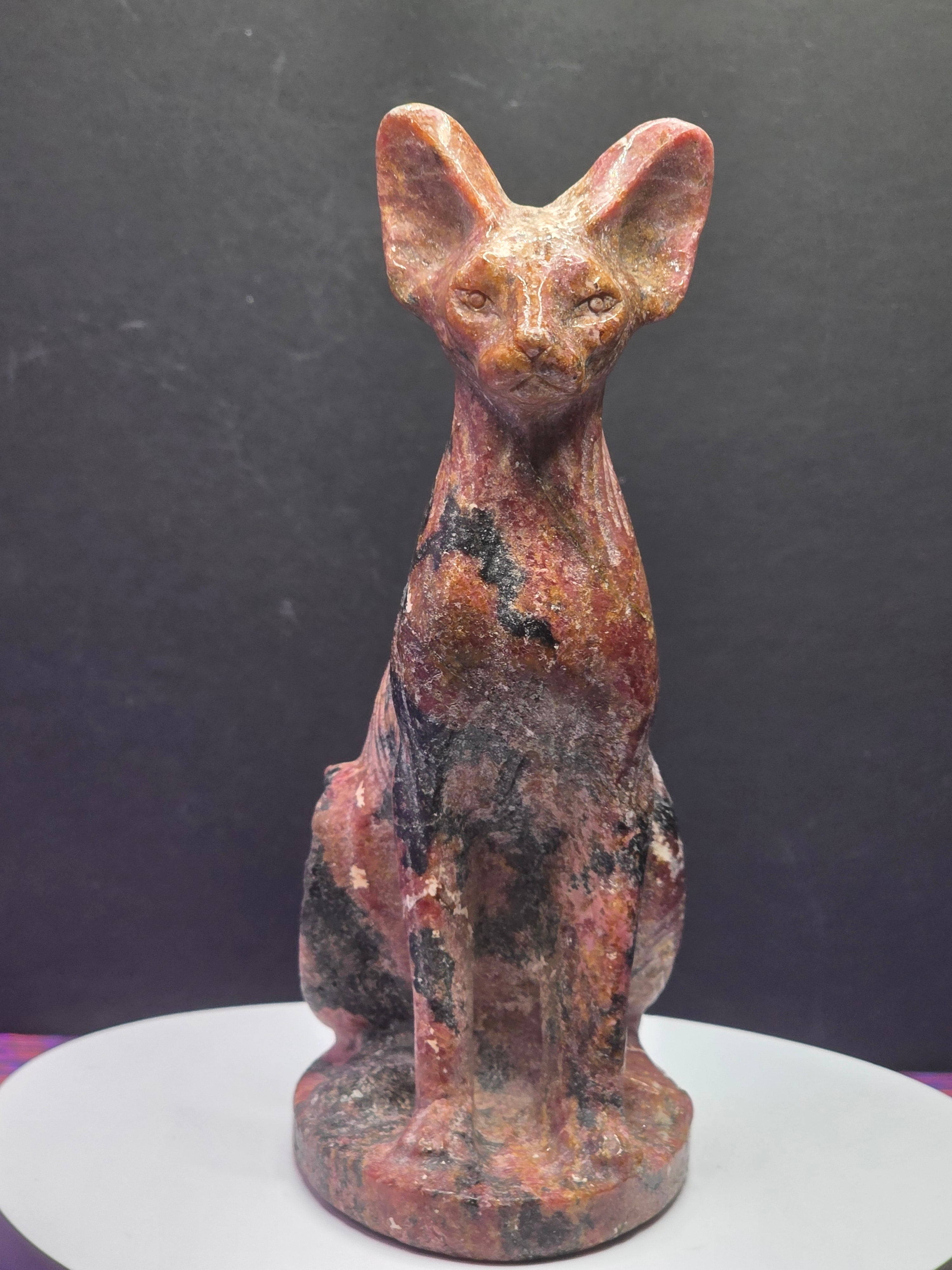 Rhodonite Sphynx Cat